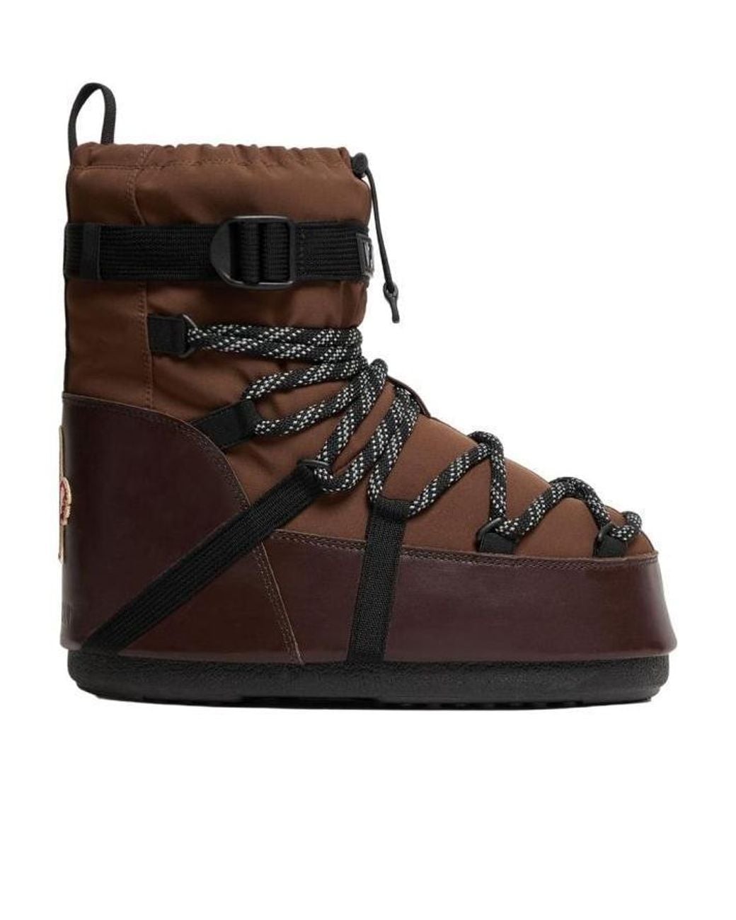 Moncler Brown Moon Boot X Grenoble Icon Low Snow Boot