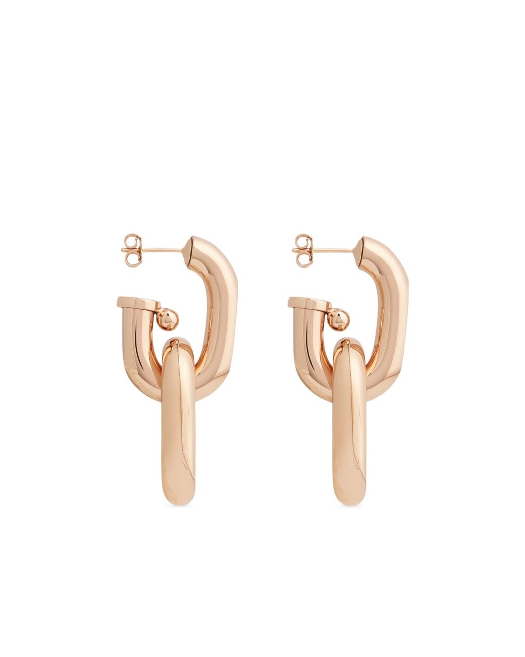 Rabanne Pink Rabanne Double Xl Link Earrings