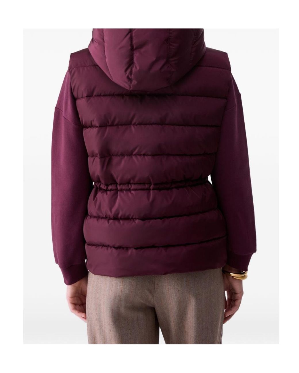 Liu Jo Purple Hooded Padded Vest