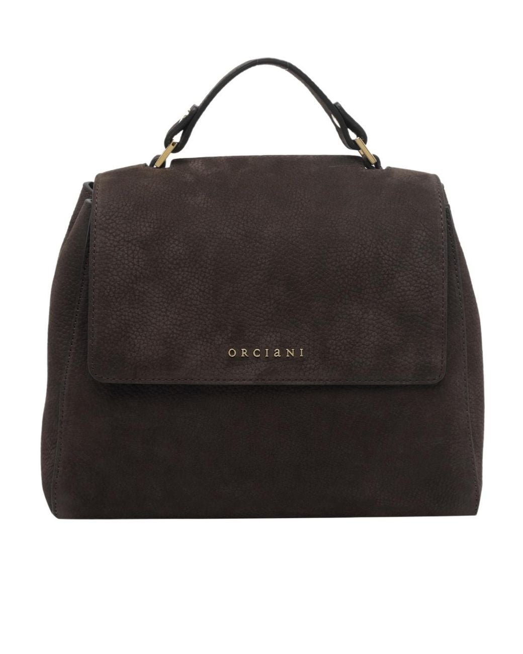 Orciani Black Sveva Top Handle Shoulder Bag