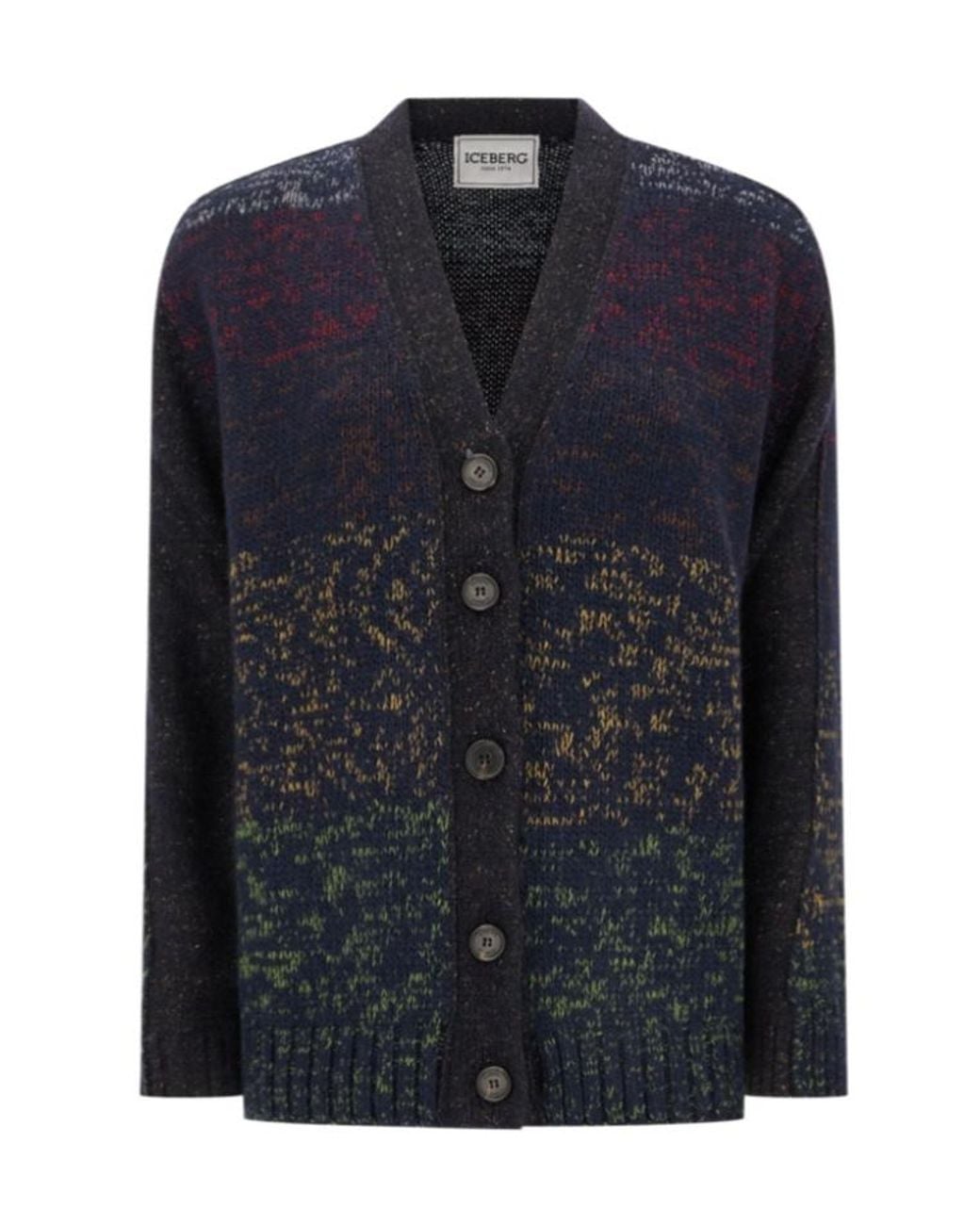 Iceberg Blue Long-Sleeved Cardigan