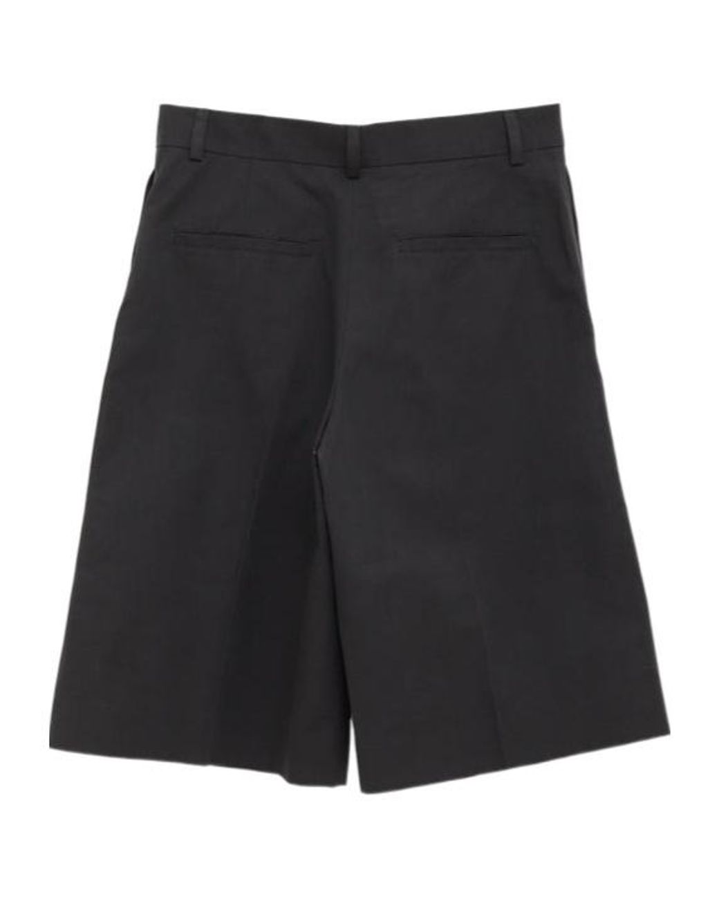 Totême Black Totême Pressed Crease Tailored Shorts