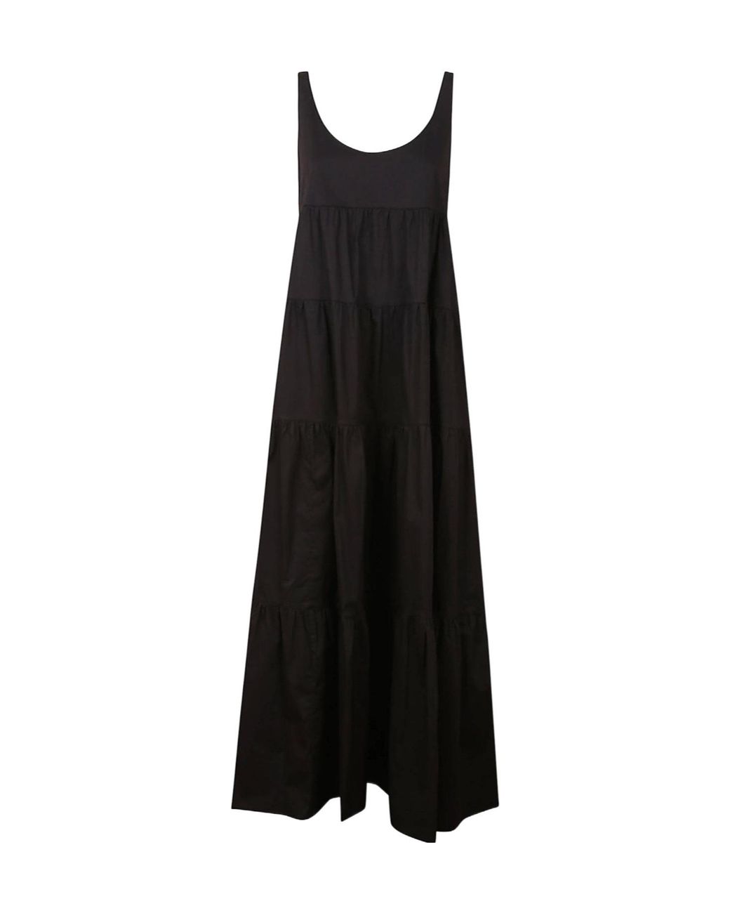 Michael Kors Black Michael Stretch Tiered Dress