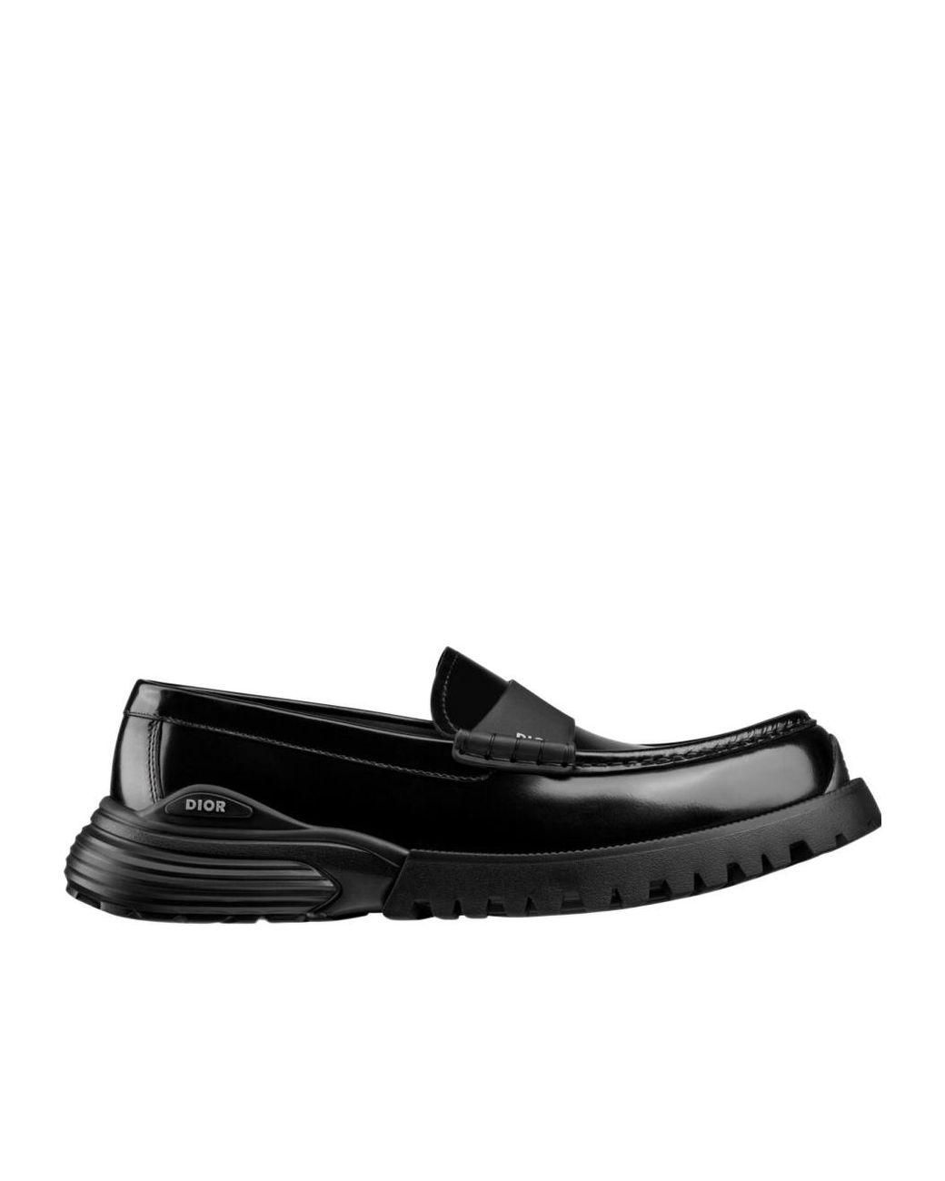 Dior Homme Logo Debossed Slip-On Loafers in Black for Men | Lyst