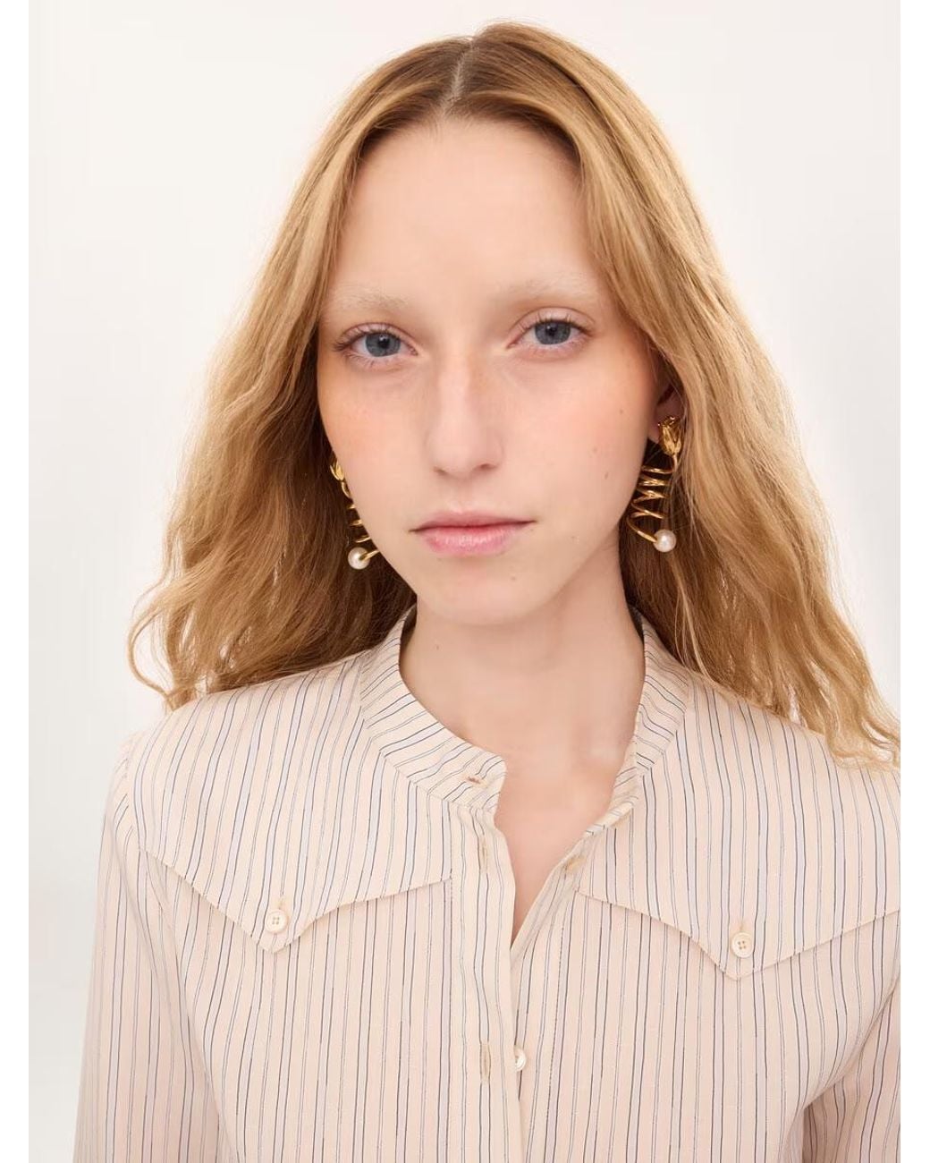 Chloé Metallic Chloé Tulip Earrings