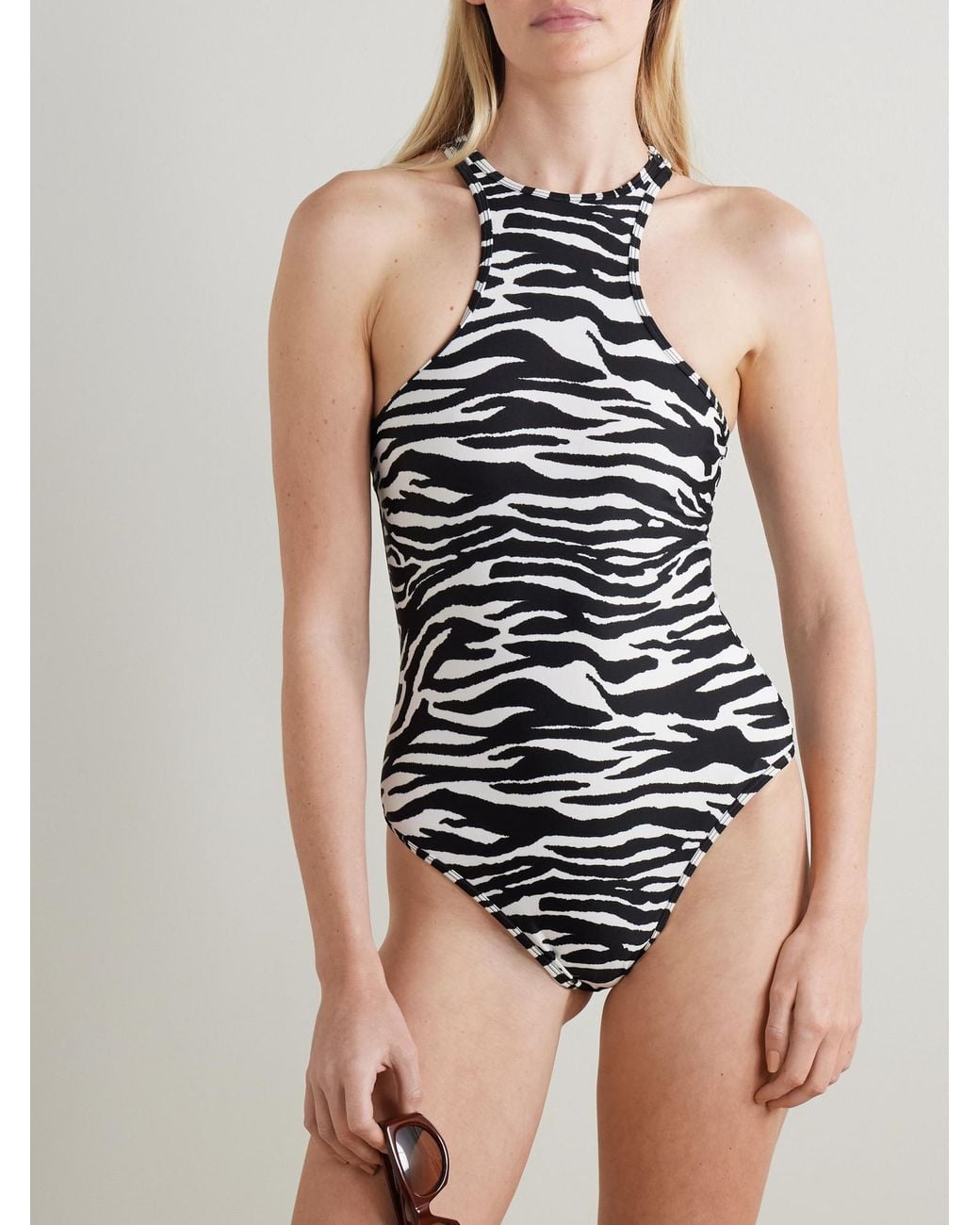 The Attico White Casual One-Piece Swimsuit