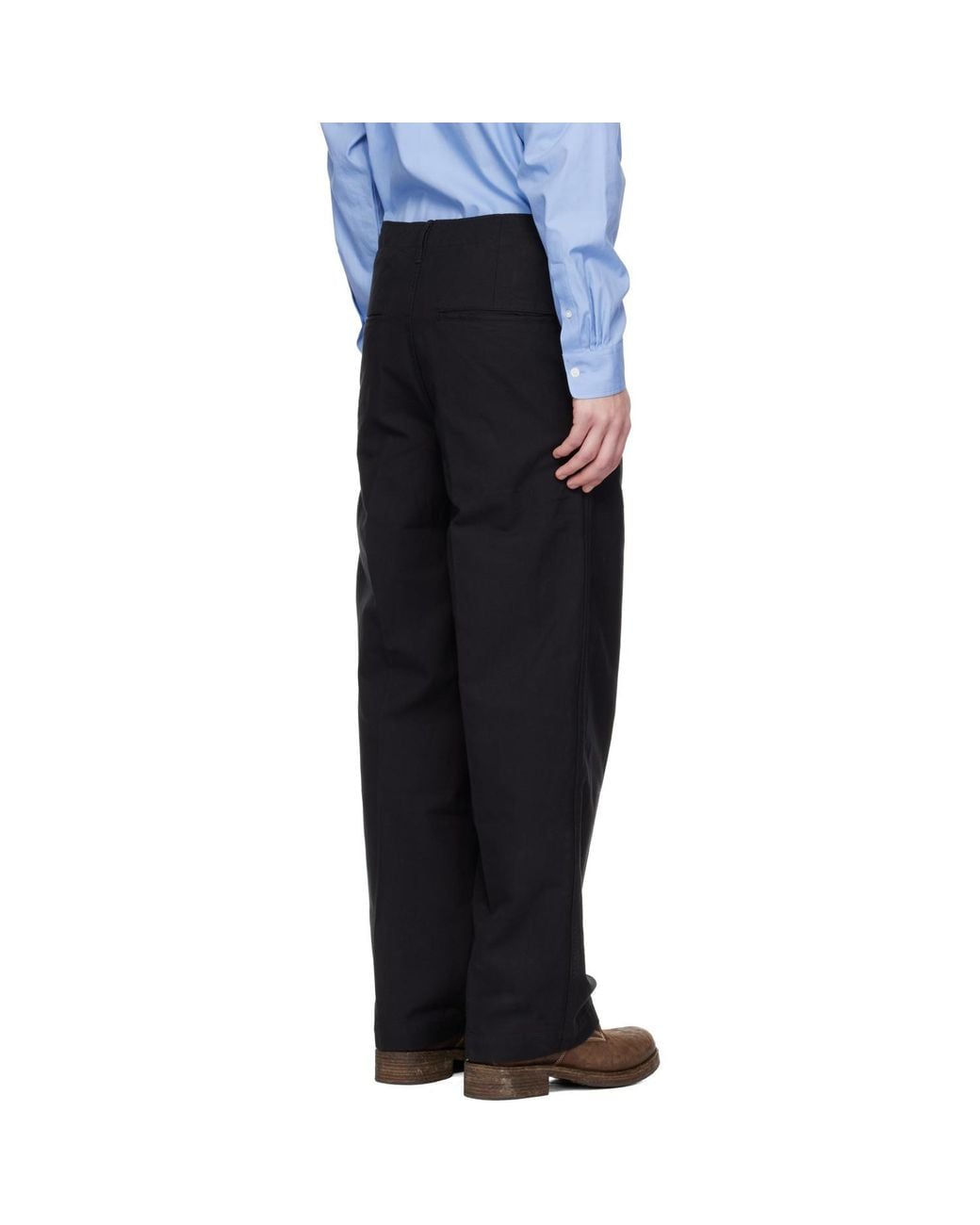 Visvim Blue Extra-Wide Chino Trousers for men