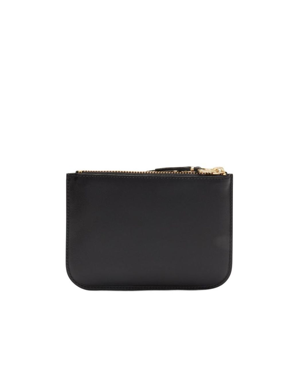 Comme des Garçons Black Comme Des Garçons Wallet Logo-Printed Zipped Wallet for men