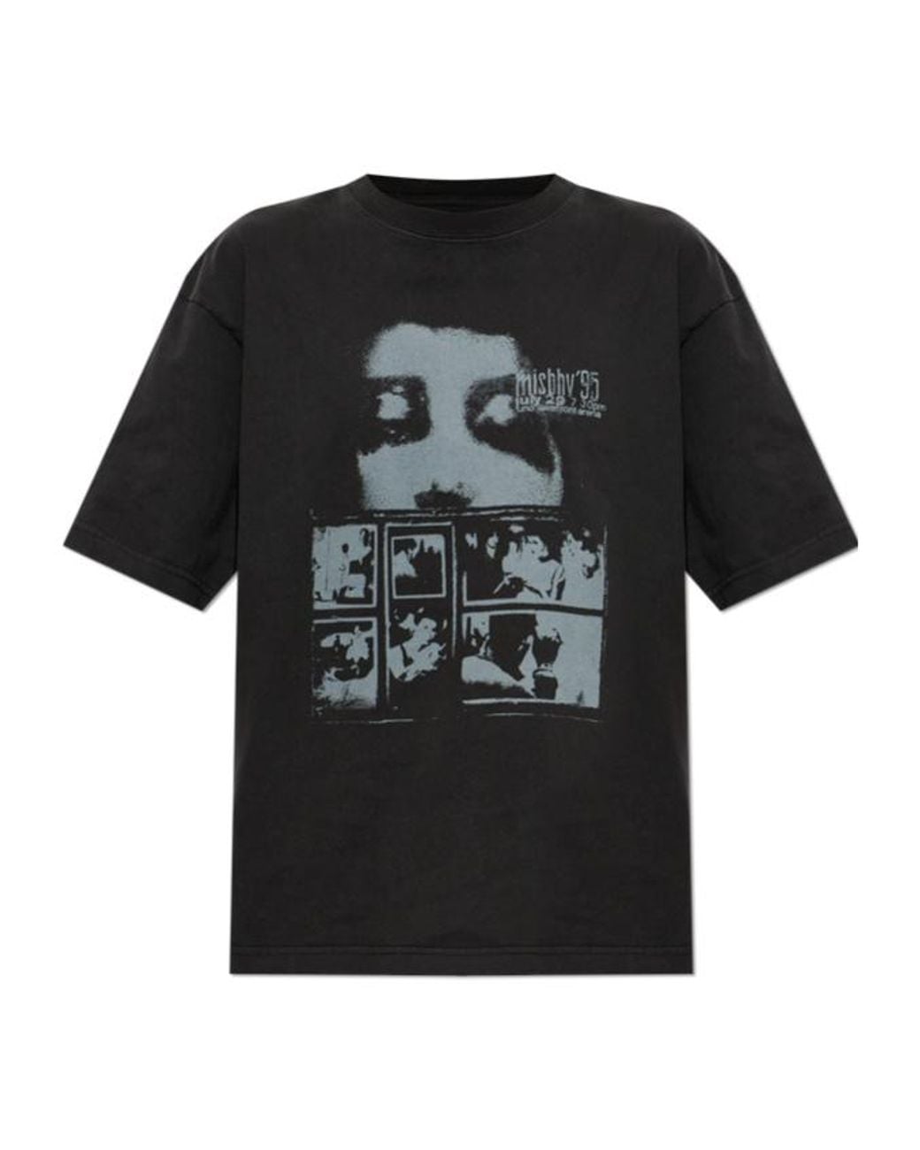 M I S B H V Black 7:30 Pm Lakefront T-Shirt for men