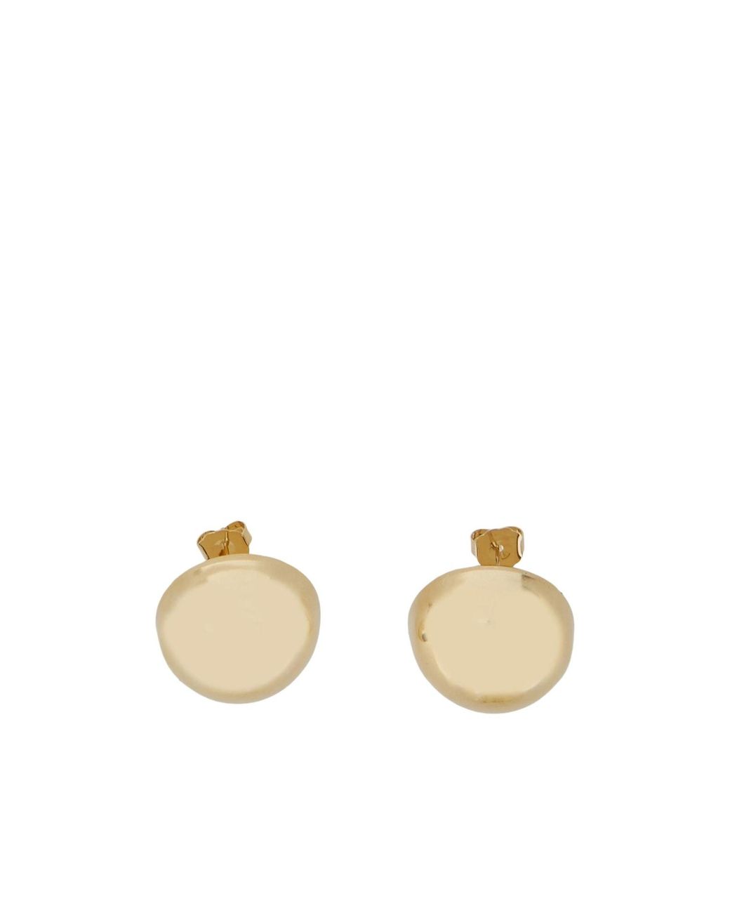 Semicouture Metallic Semi Couture Kaley Metal Stud Earrings