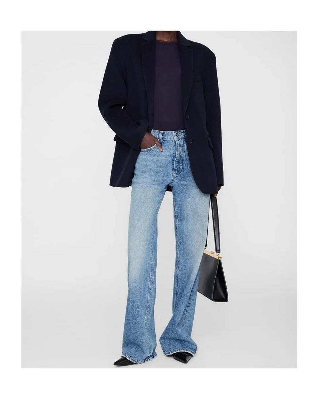 Anine Bing Blue Sylvie Round-Neck T-Shirt