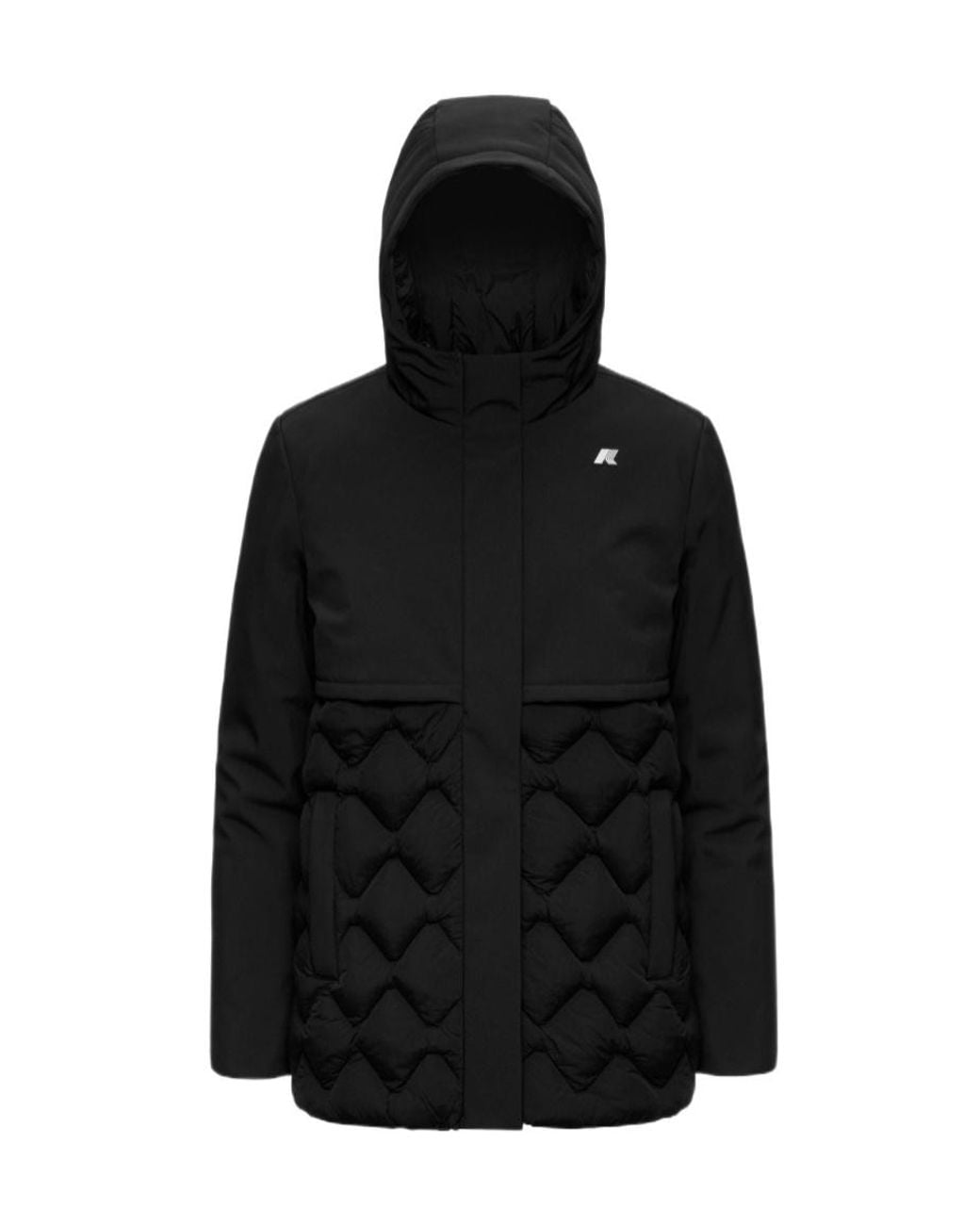 K-Way Black Siphane Hybrid Warm Shell Jacket