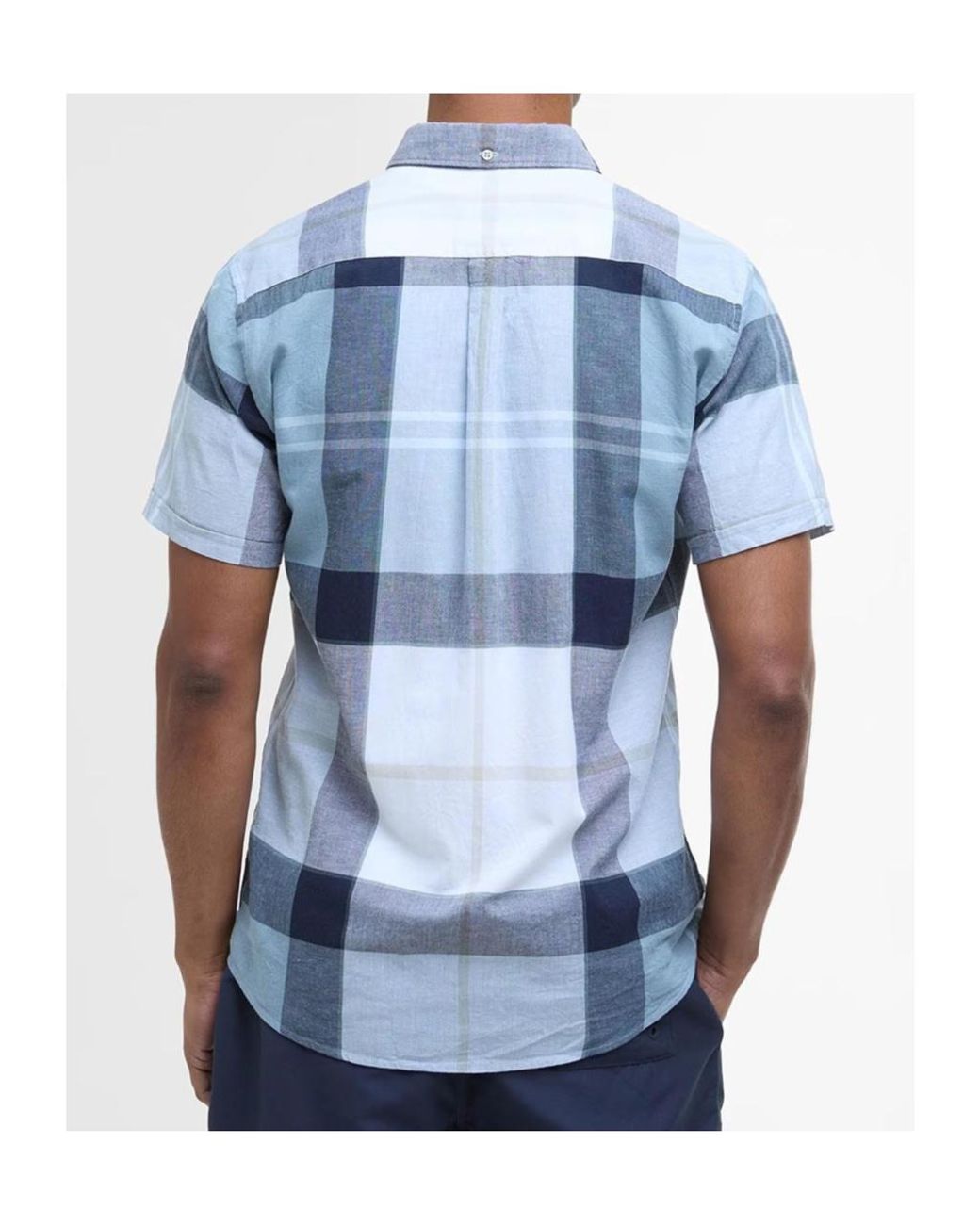 Barbour Blue Douglas Short Sleeve Shirt for men
