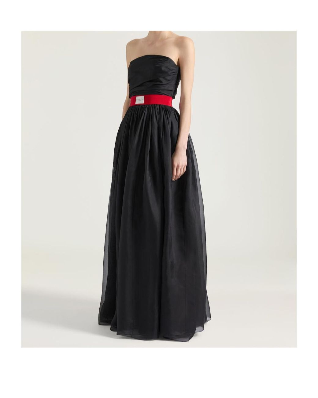 Givenchy Black Bustier Evening Dress