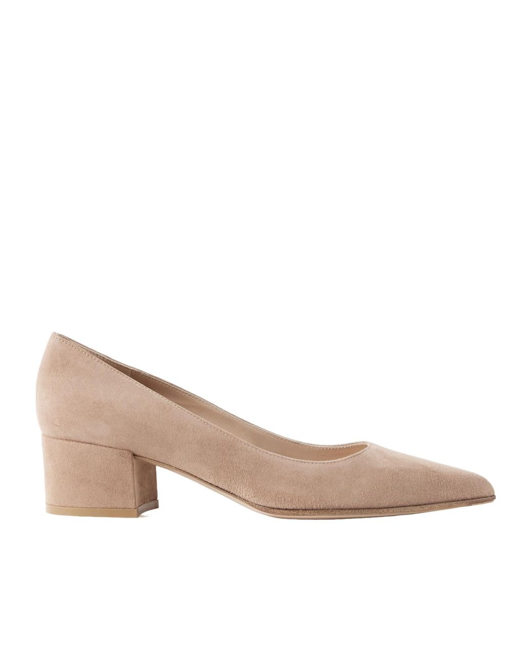 Gianvito Rossi Natural Suede Pumps