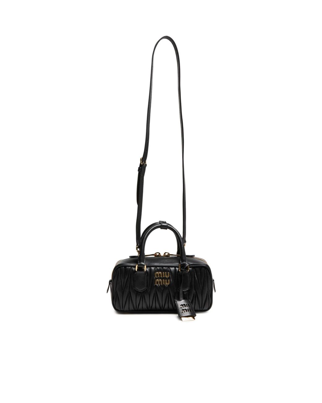 Miu Miu Black Zipper Shoulder Bag