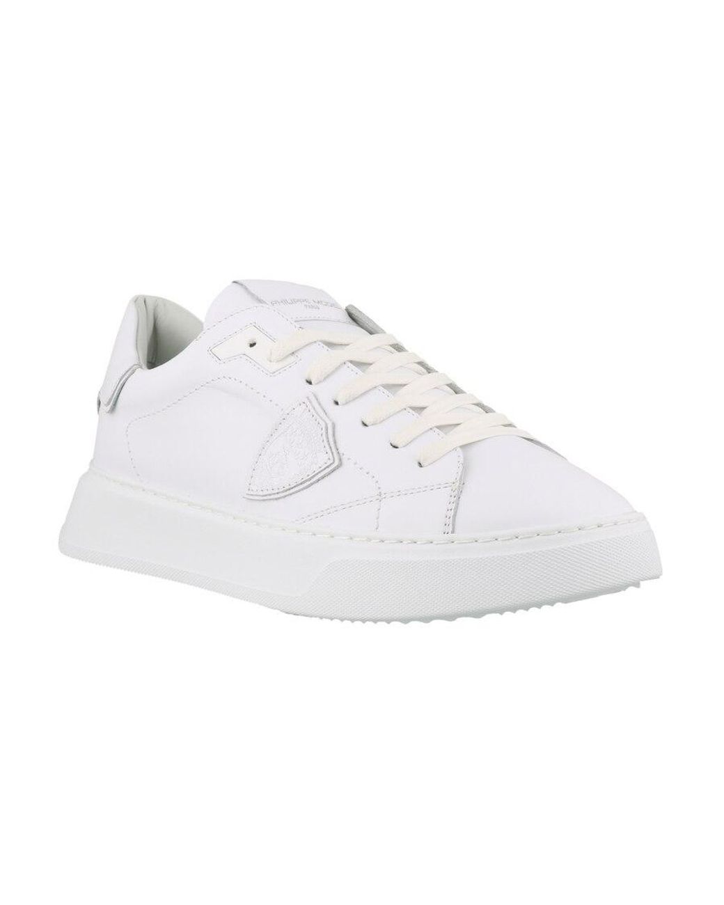 Philippe Model White Temple Low-Top Sneakers for men