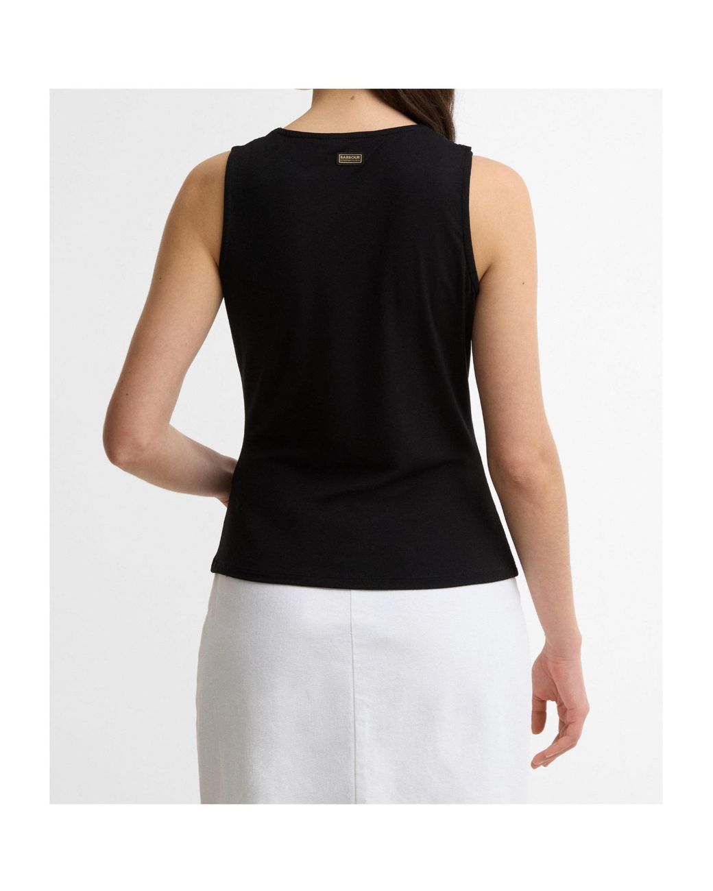 Barbour Black Pleated Detail Top