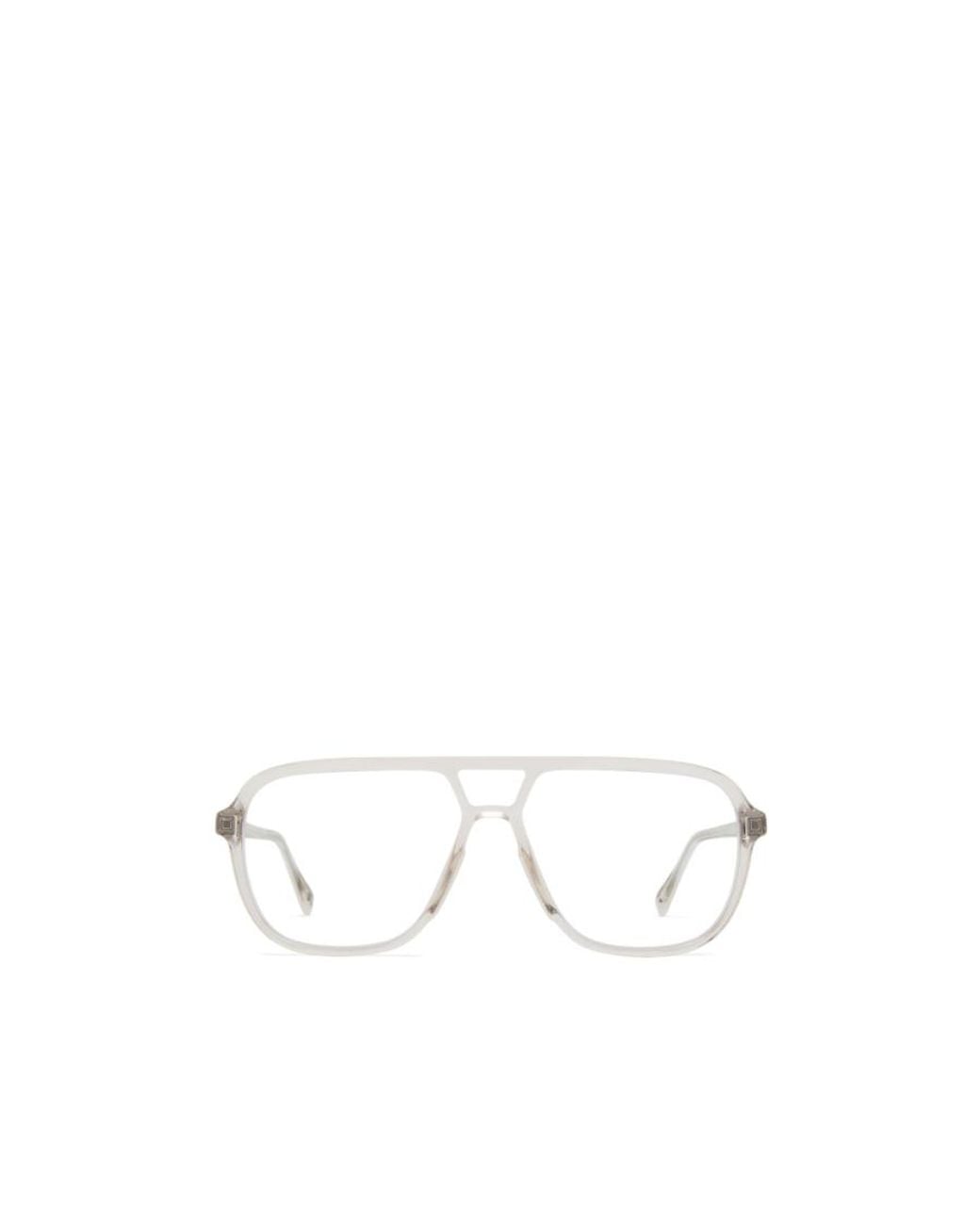 Mykita White Kami Aviator Glasses for men