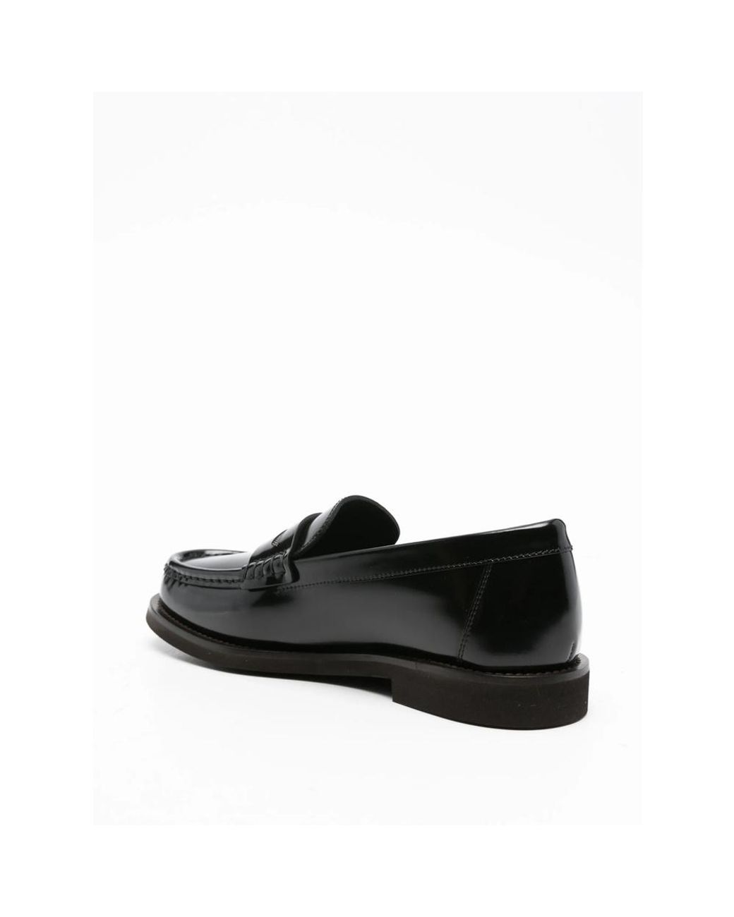 Brunello Cucinelli Black Monili Chain-Detailed Loafers