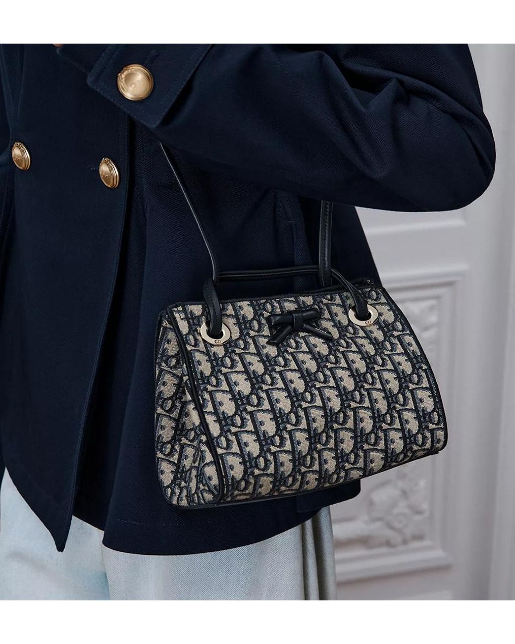 Dior Blue Promenade Mini Shopping Bag