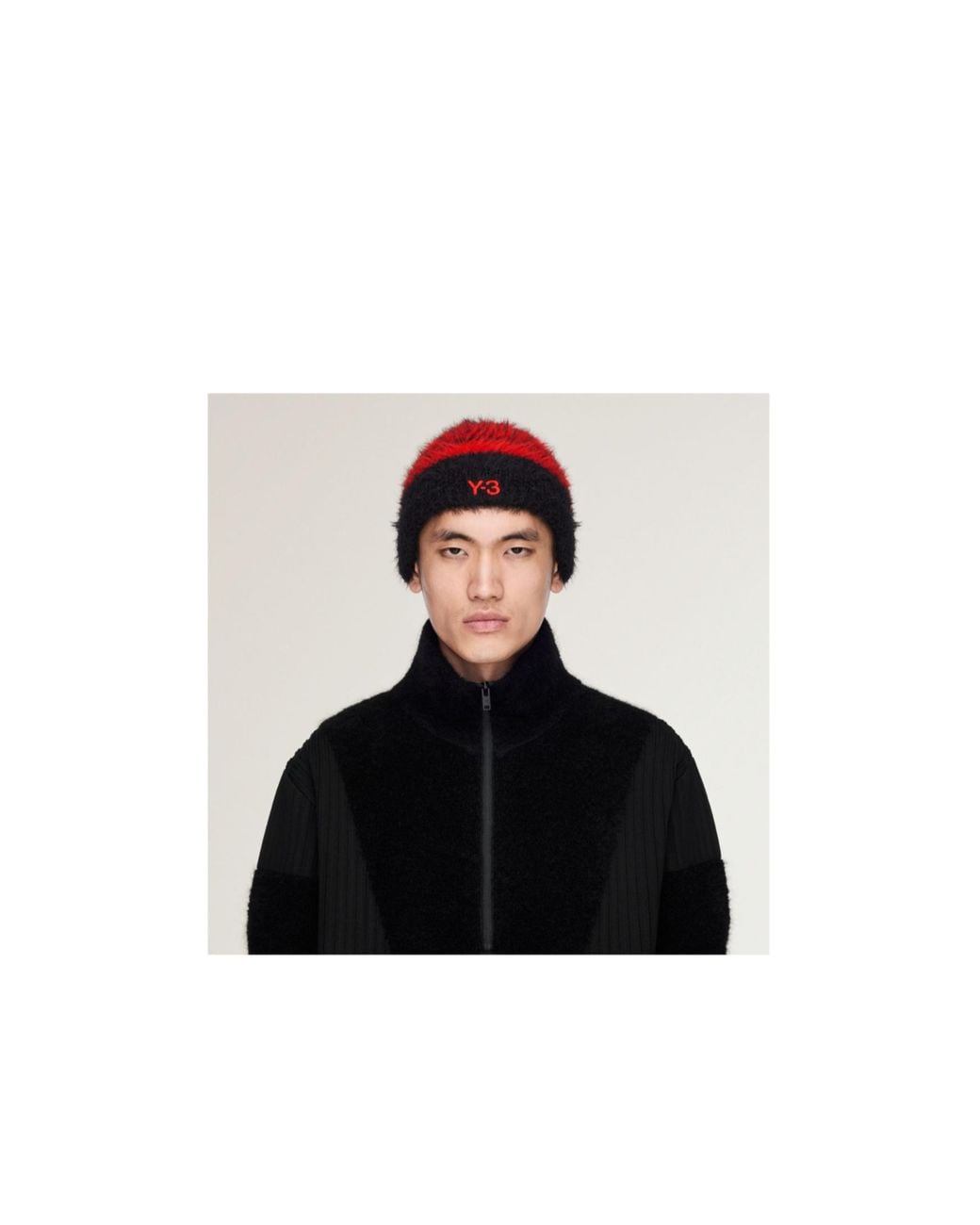 Y-3 Red Stripes Beanie for men