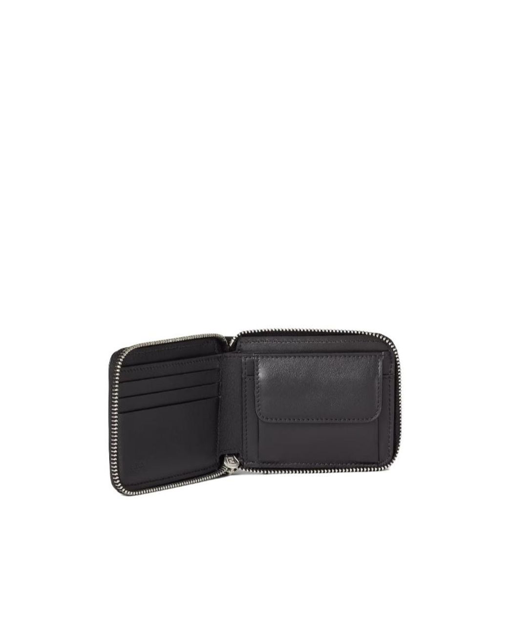 Fendi Black Squared Ff Wallet for men