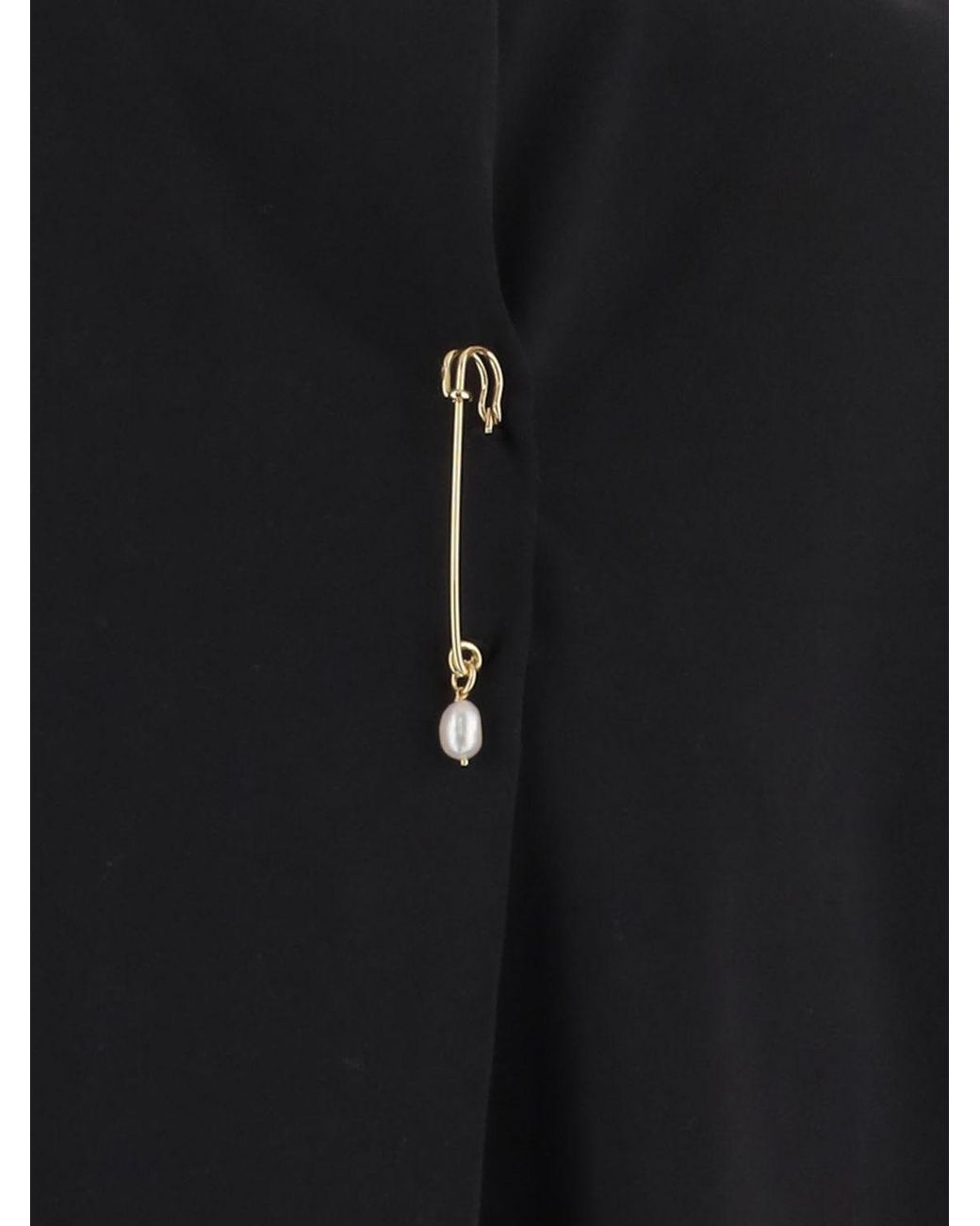 Carven Blue Kilt Pin Detail T-Shirt