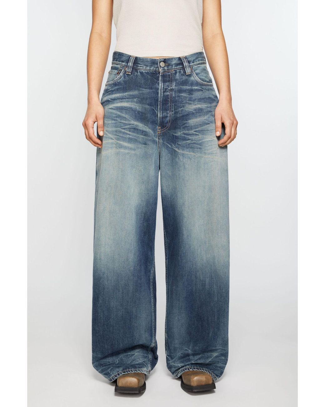 Acne Blue Super Baggy Jeans