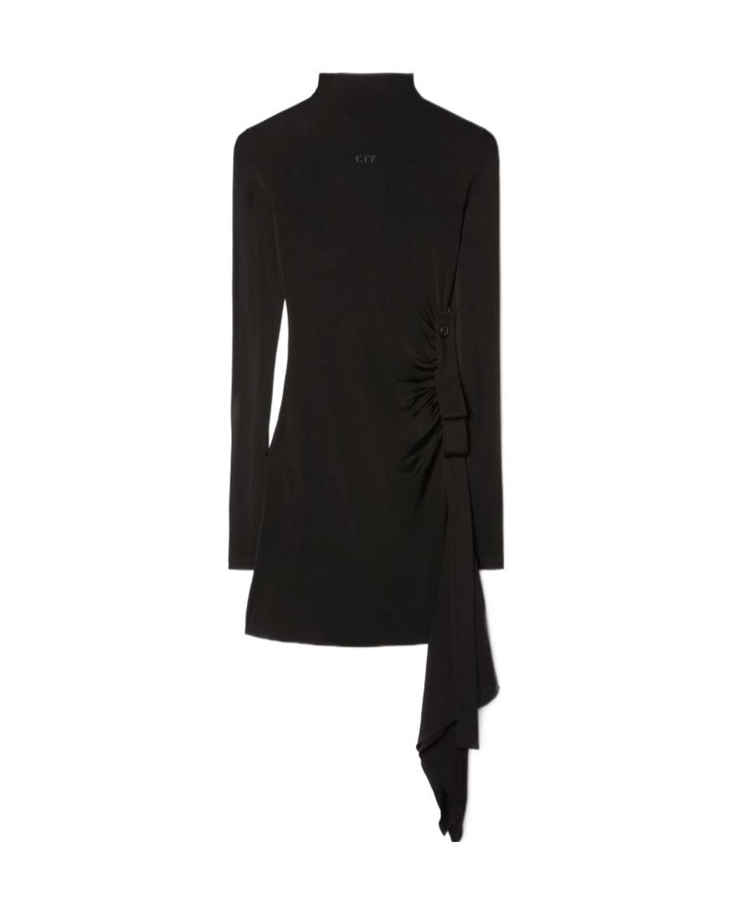 Off-White c/o Virgil Abloh Black Draped Mini Dress