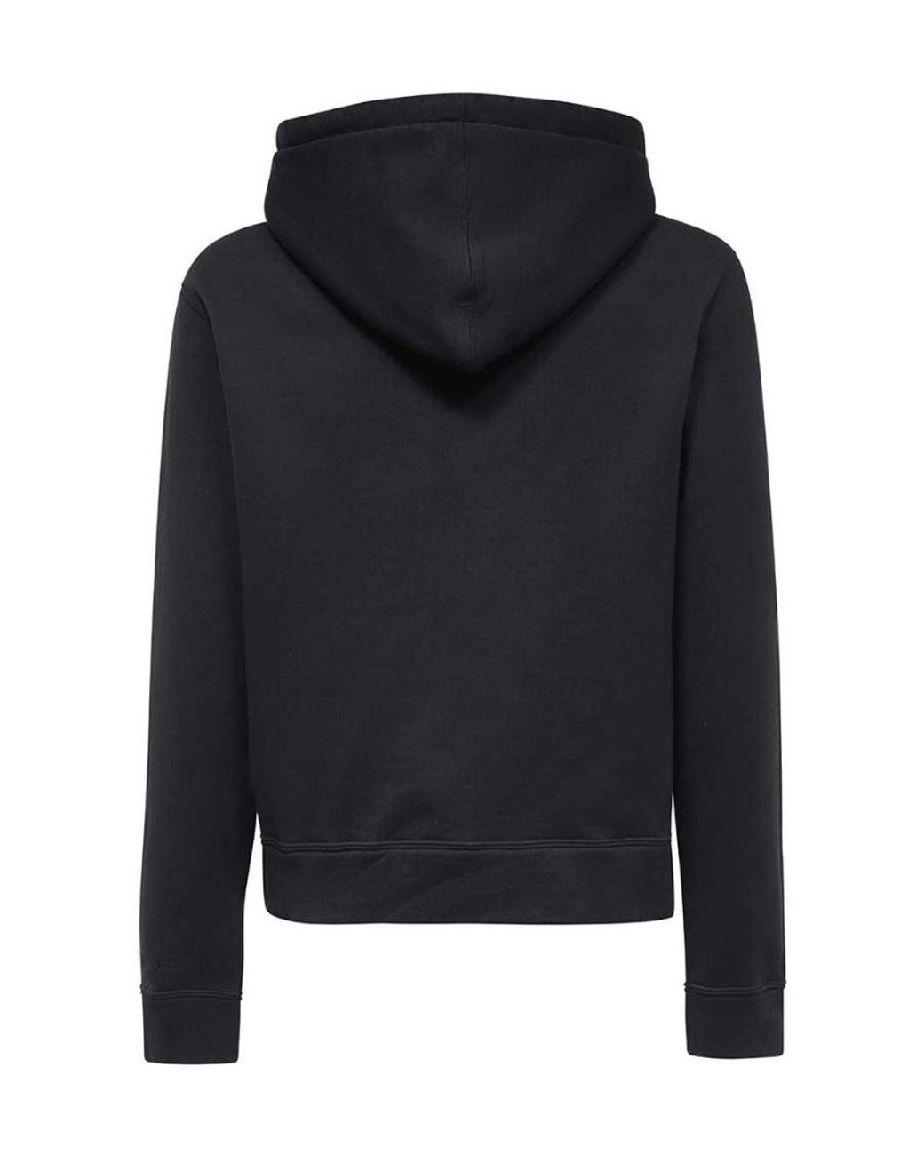 Lanvin Black Pull Rope Hooded Sweater for men