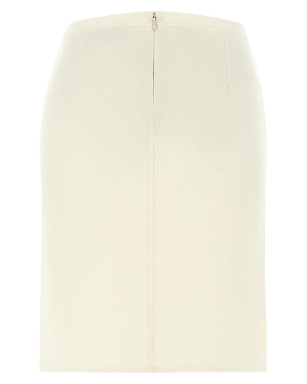 Loulou de Saison Natural Judy Front-Slit Midi Skirt