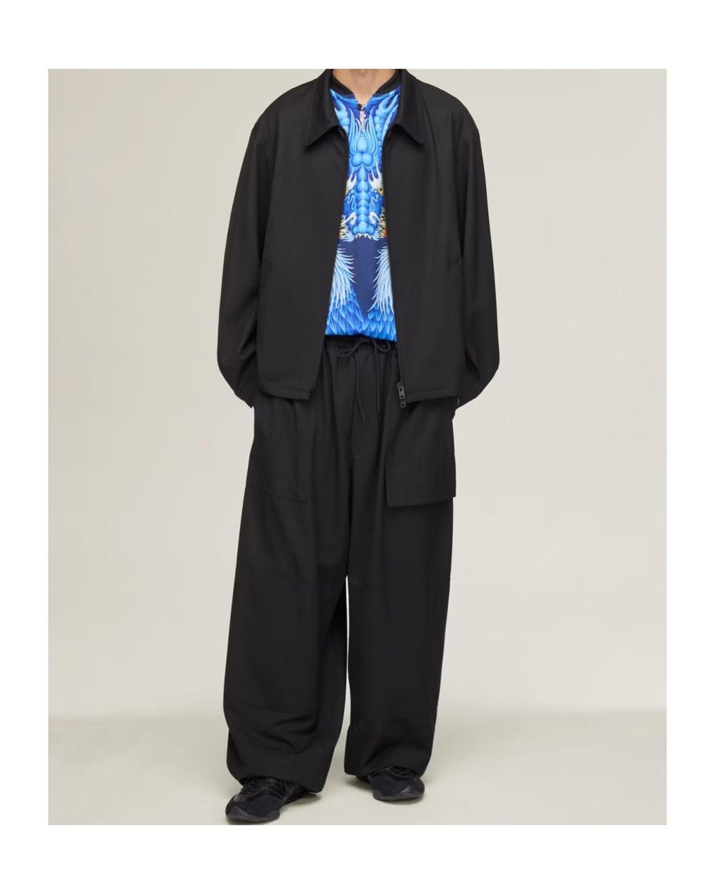 Y-3 Black Zip-Up Jacket for men