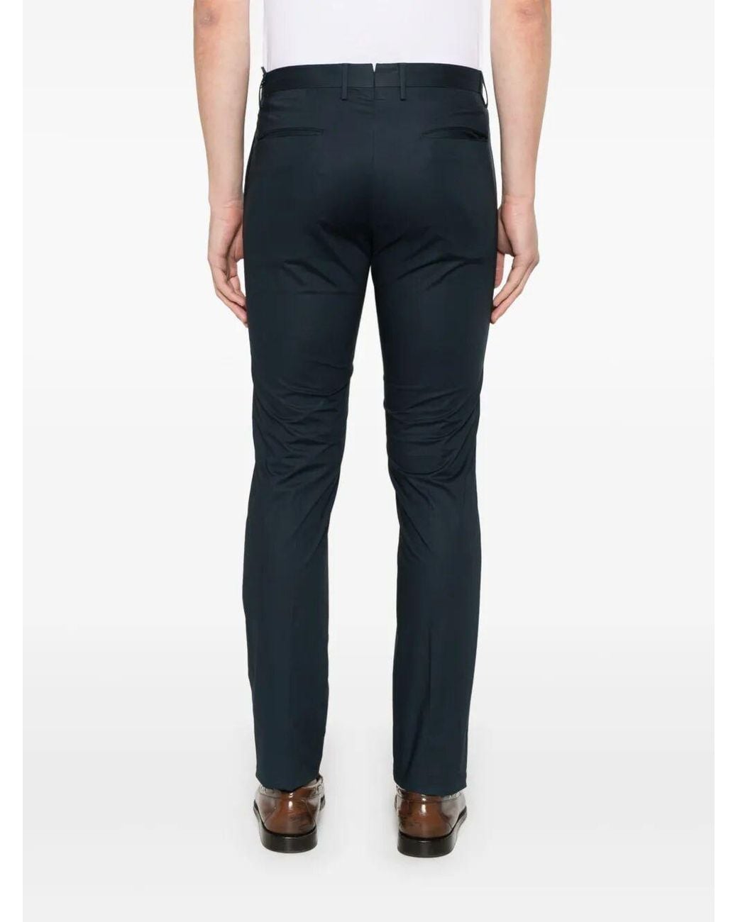 Incotex Blue Tapered Chinos for men