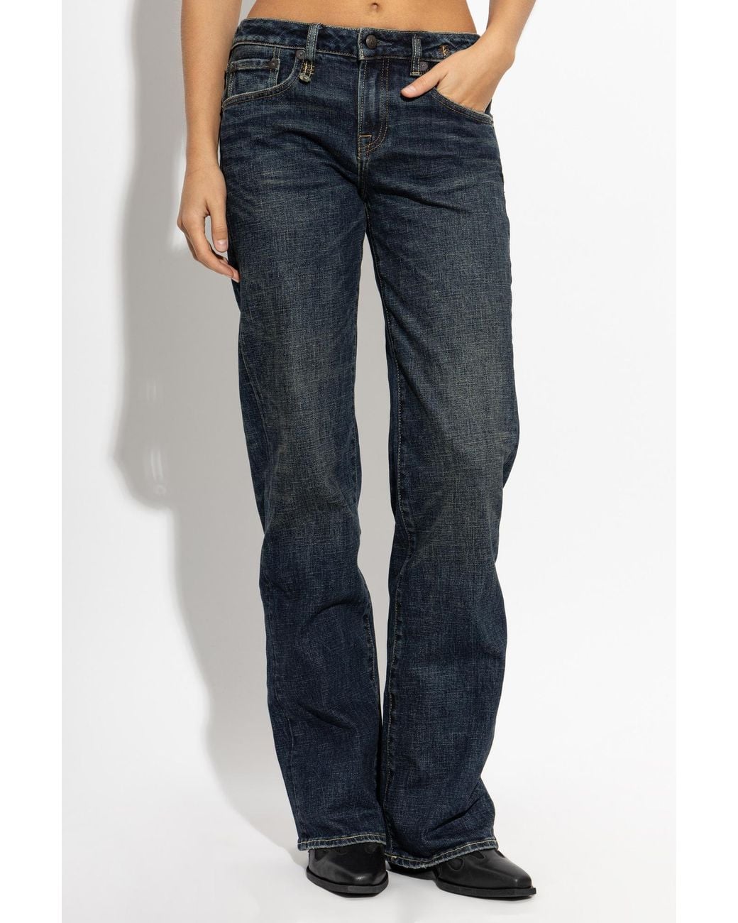 R13 Blue Belt-Loop Jeans