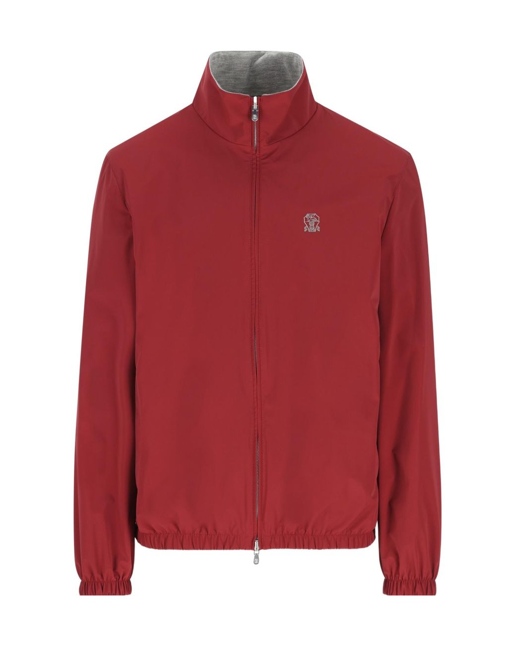 Brunello Cucinelli Crest Embroidered Reversible Jacket for men