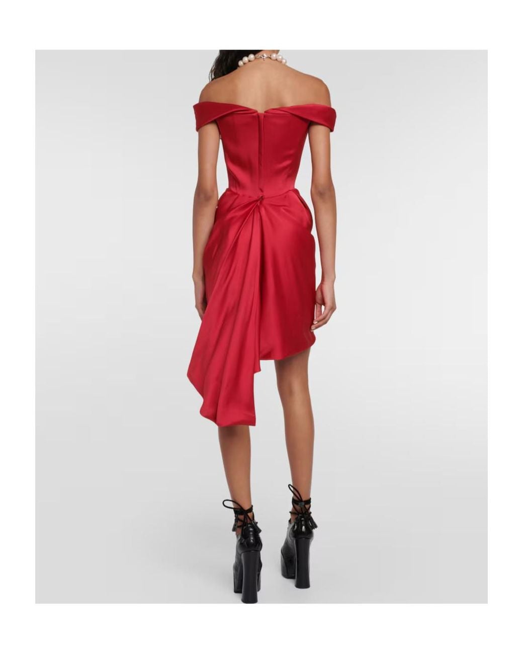 Vivienne Westwood Red Nova Cora Crêpe Satin Minidress