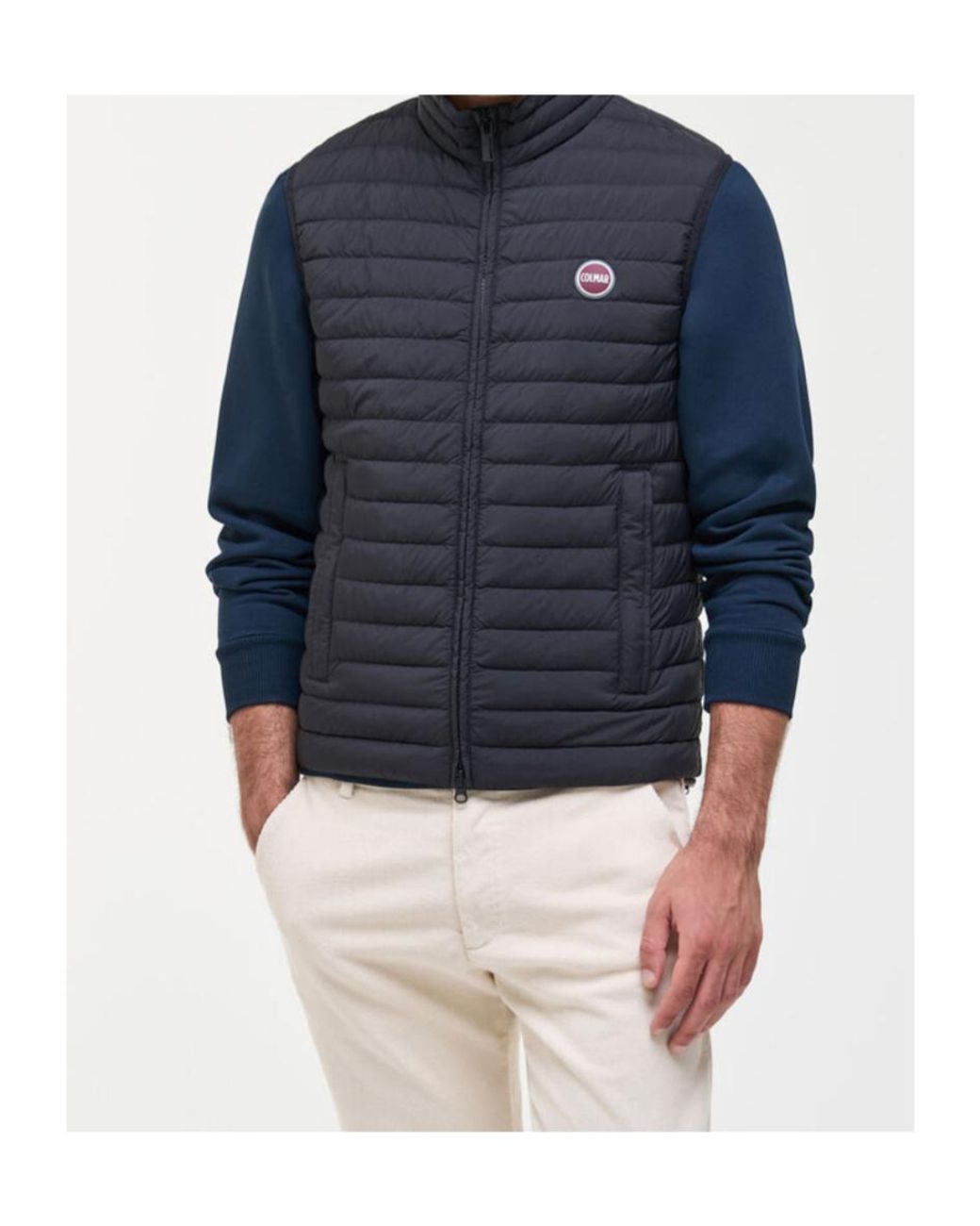 Colmar Blue Quilted Down Gilet for men