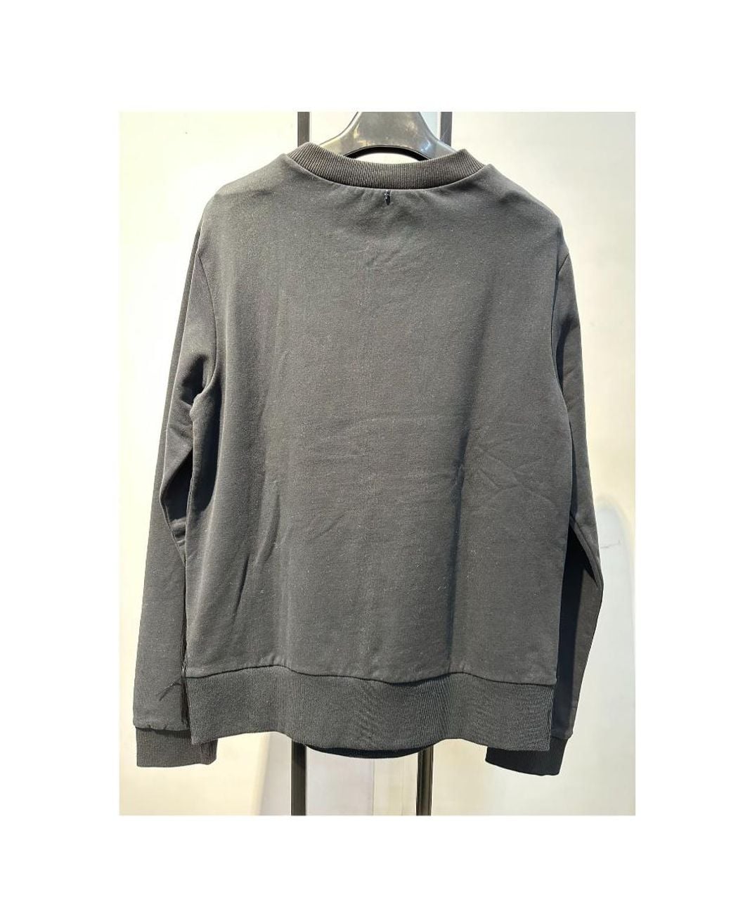 Sportmax Gray Round-Neck Spliced Sweater