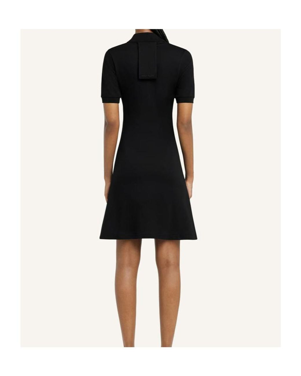 Courreges Black Courrèges Short-Sleeved Polo Mini Dress