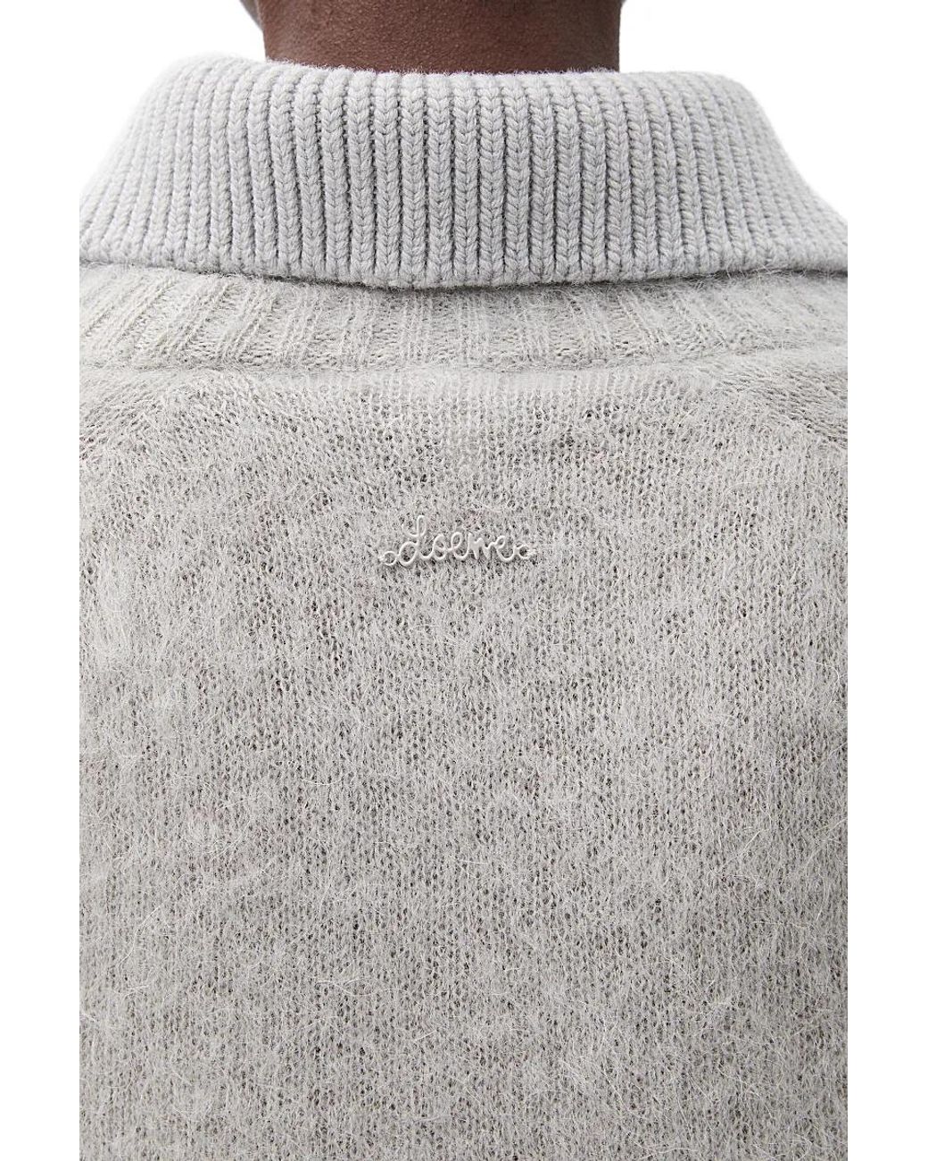 Loewe Gray Long-Sleeved Polo Jumper