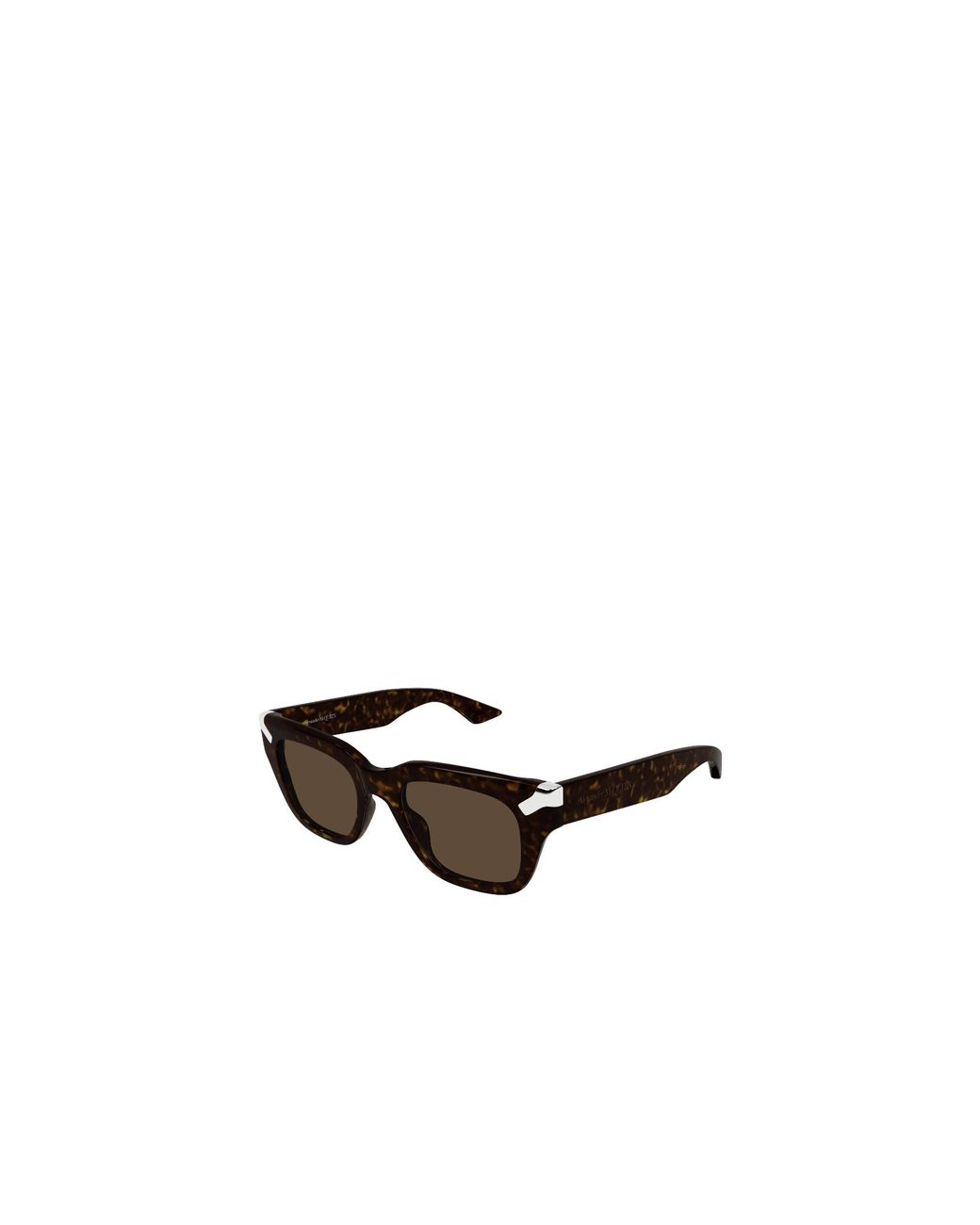 McQueen White Eyewear Rectangle Frame Sunglasses for men