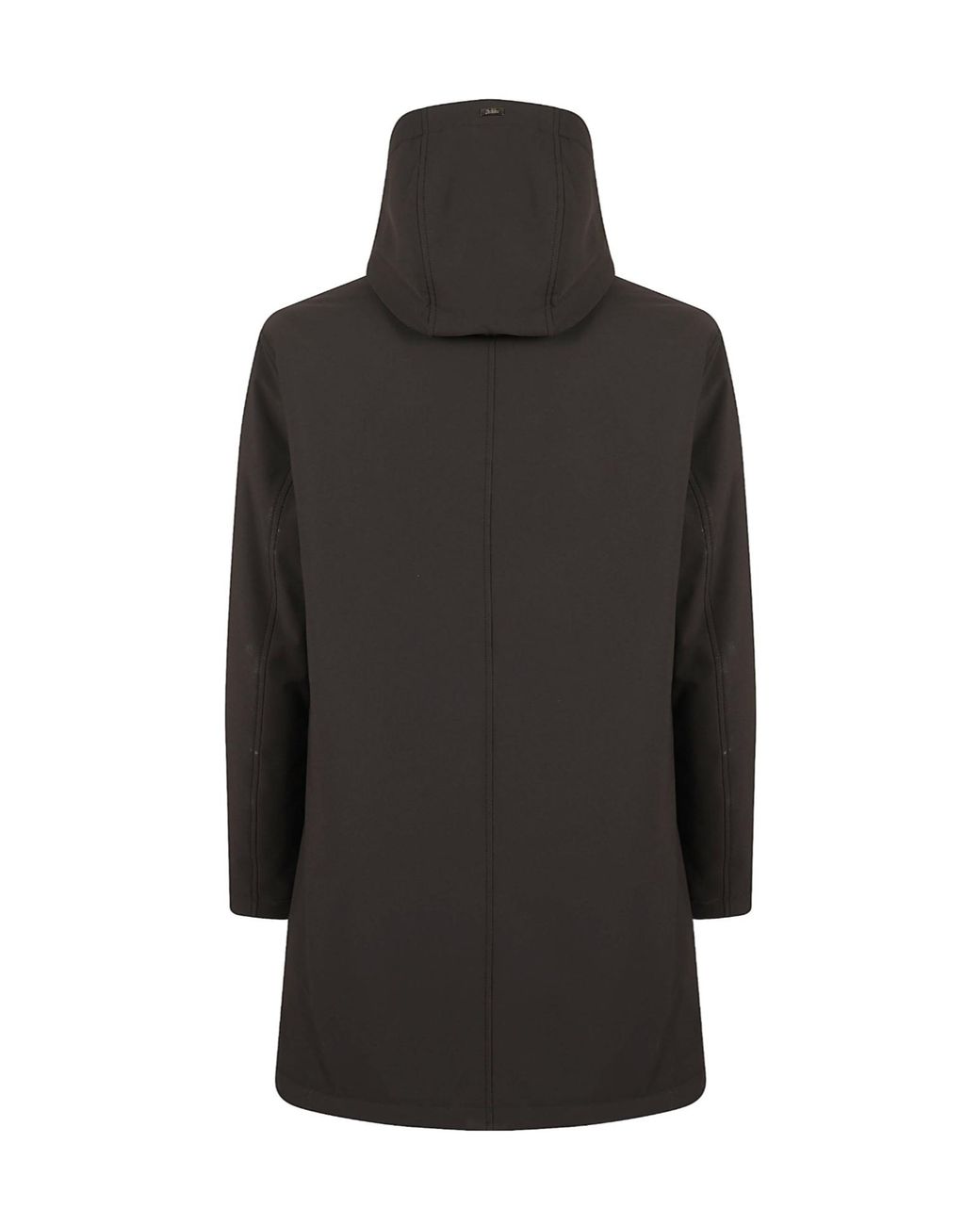 Herno Blue Hooded Concealed-Fasten Parka for men