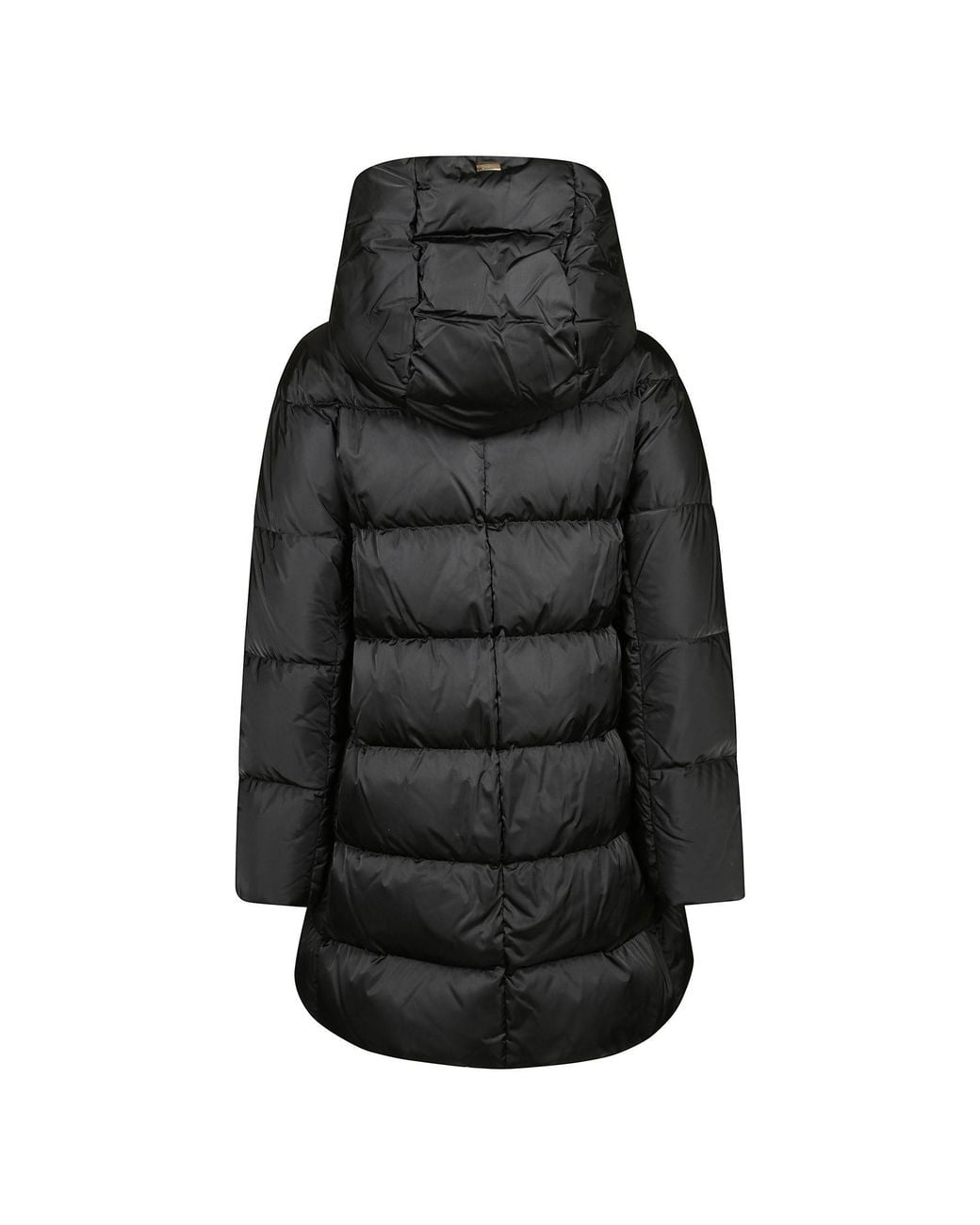 Herno Black Hooded Down Coat