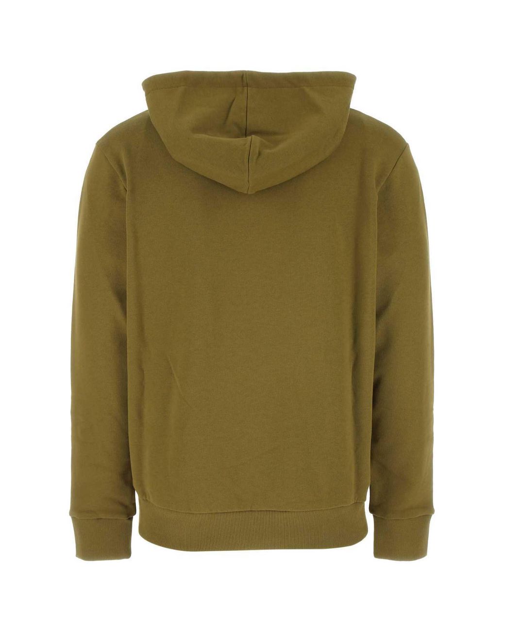 Balmain Green Logo Printed Drawstring Hoodie for men