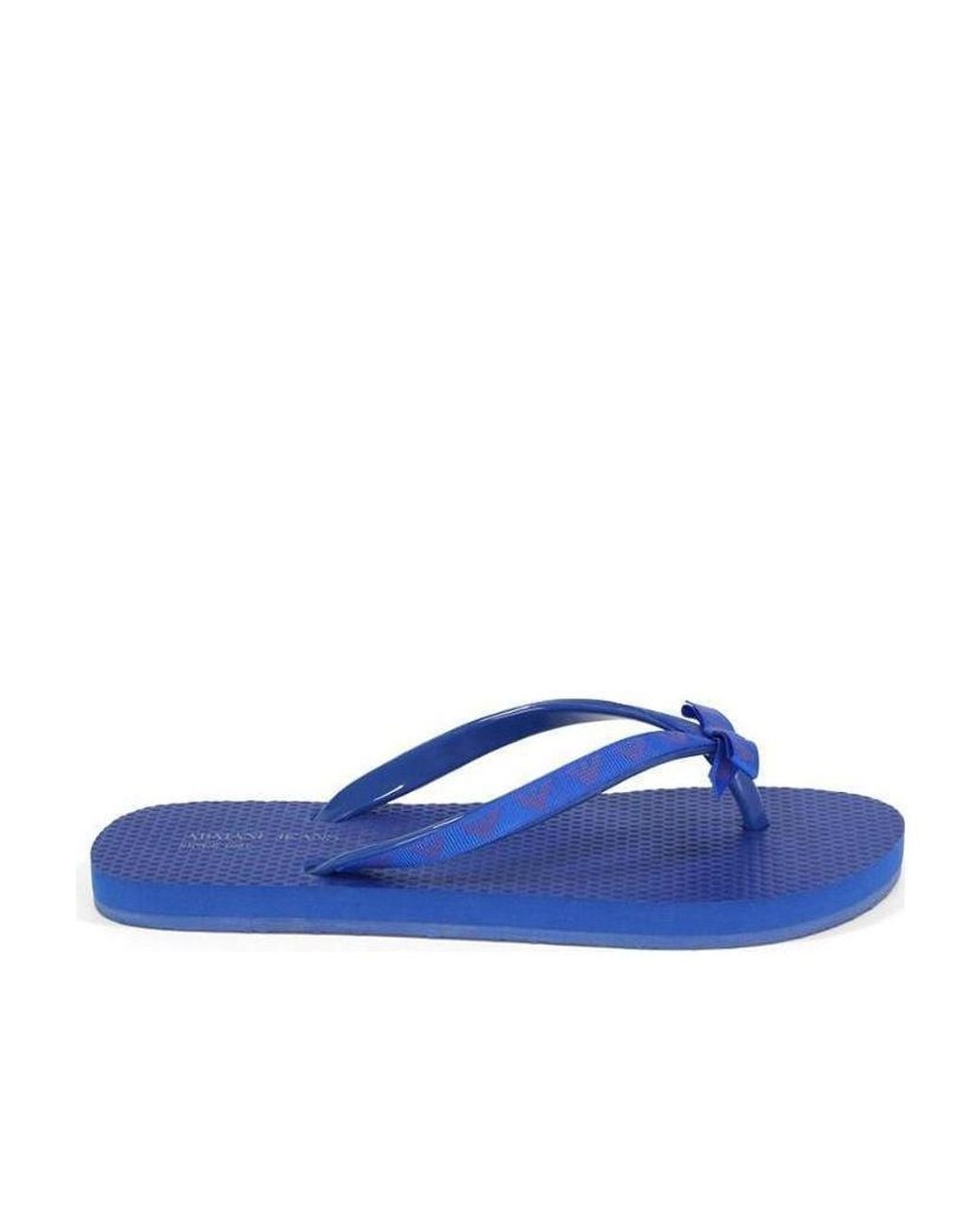Armani Jeans Blue Logo Details, Flip-Flops for men