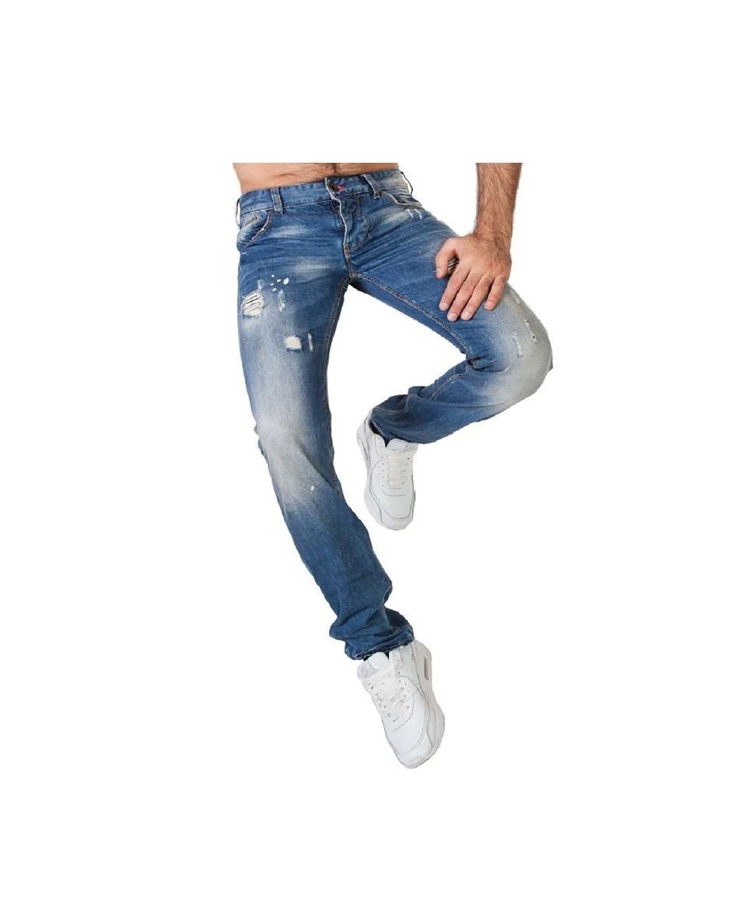 Armani Jeans Blue Logo Details Jeans for men