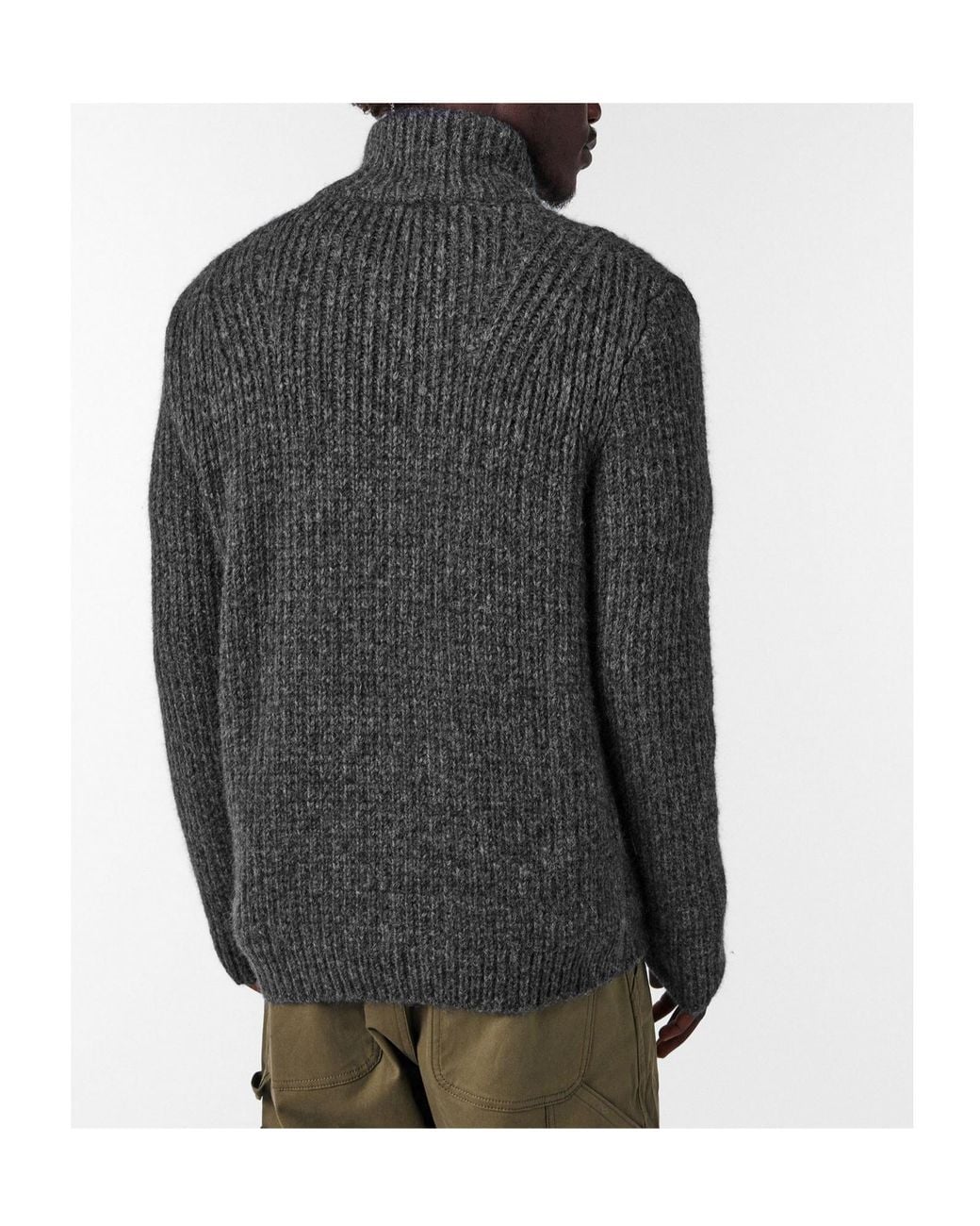 Moncler Gray Zip Cardigan for men