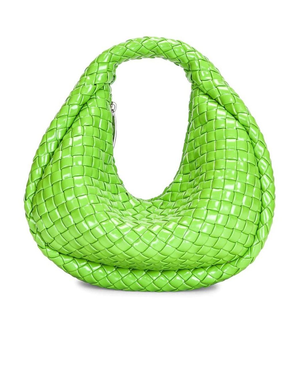 Bottega Veneta Green Leather Handbag