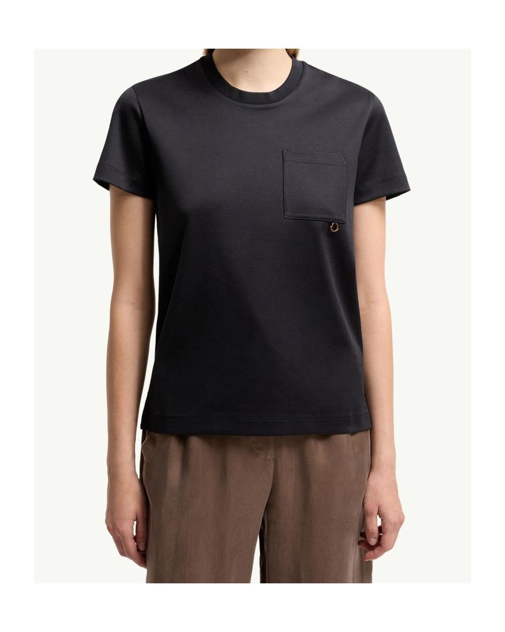 Moncler Black Short-Sleeved Crewneck T-Shirt